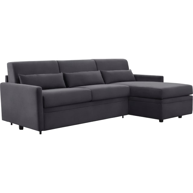 Black Friday Nias Italia Ecksofa »Avellino«, mit Bettfunktion, Matratze und  Metallgestell, Liegefläche 140/208 cm | BAUR