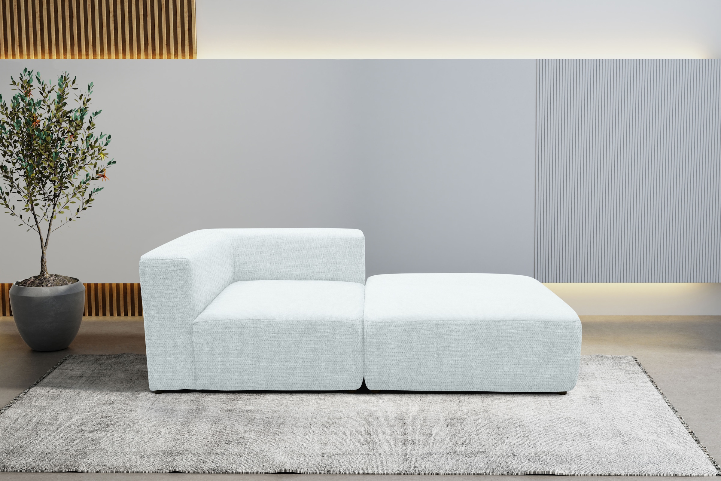 Sofa-Eckelement »Utvik bestehend aus Eckelement und Hocker«, als Modul oder separat...