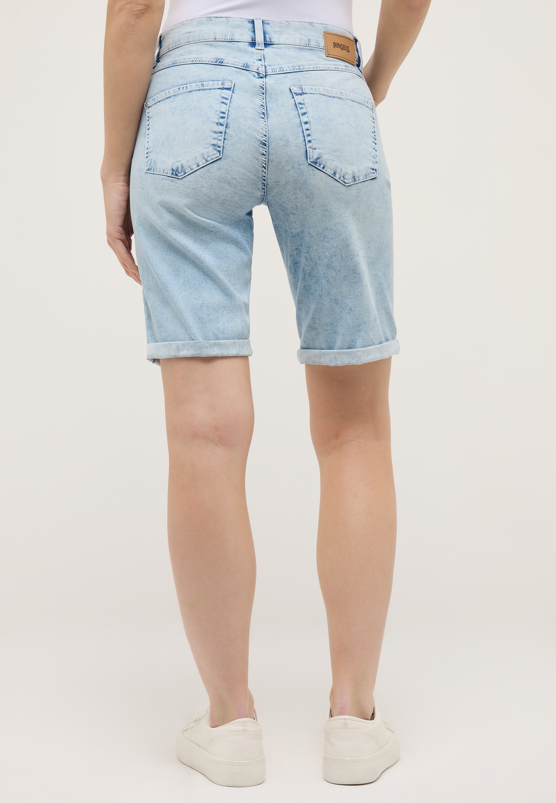 ANGELS Bermudas »BERMUDA TURN UP«  5-Pocket-Jeansbermuda mit Aufschlag und Stretch