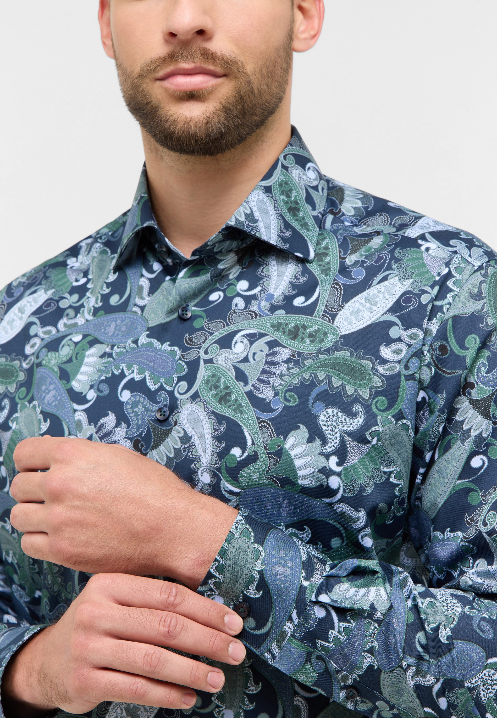 Thumbnail - Eterna Langarmhemd "COMFORT FIT" NON IRON (bügelfrei)