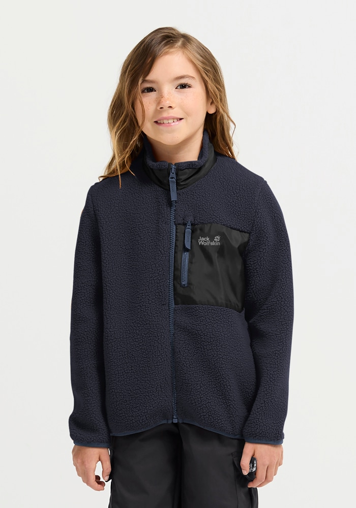 Jack Wolfskin Fleecejacke »LITE CURL FZ K« Atmungsaktiv, leicht, Übergangsjacke