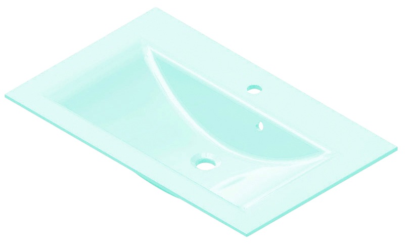 FACKELMANN Einbauwaschbecken "Glas" Glas, Breite 80 cm günstig online kaufen