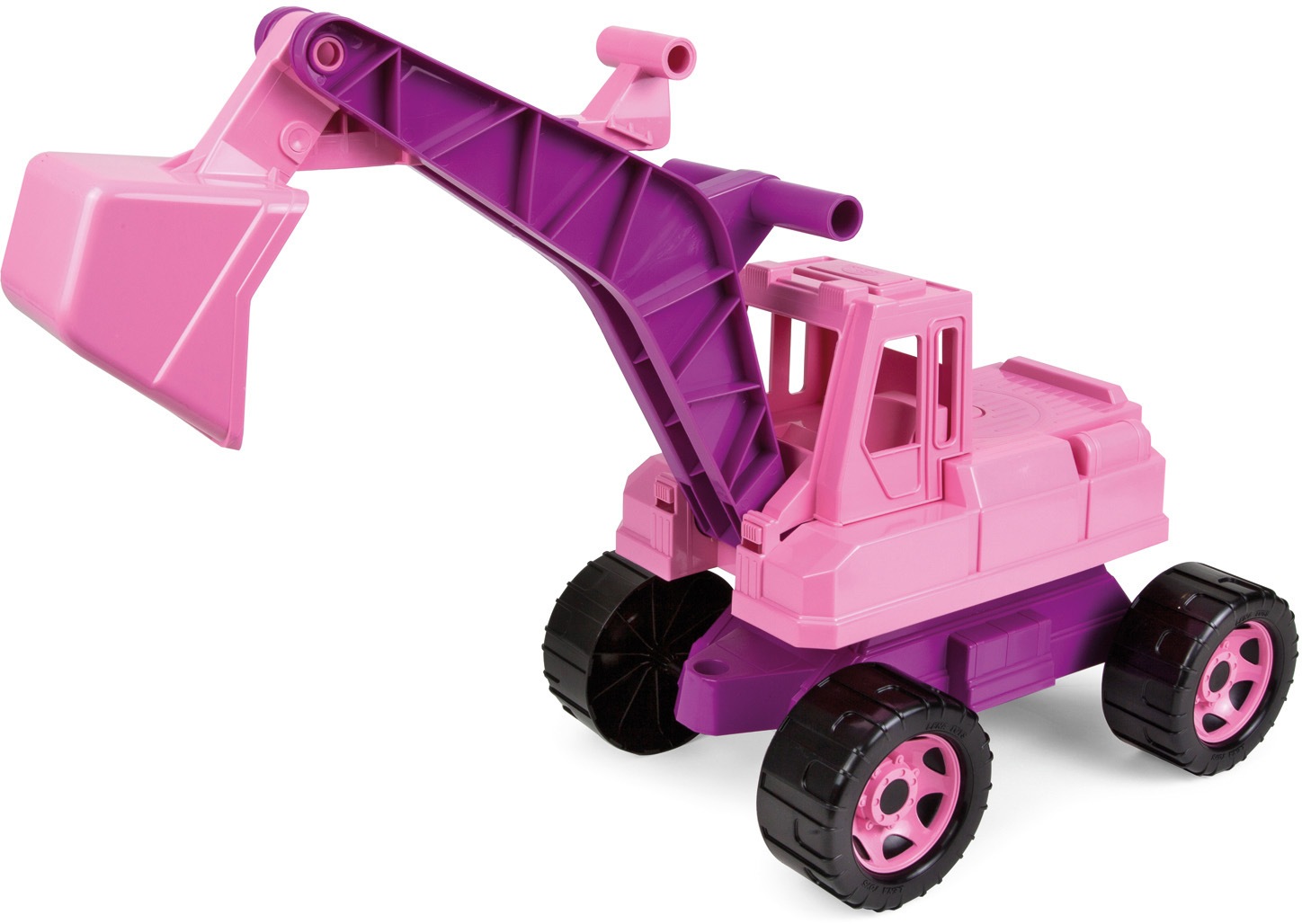 Lena® Spielzeug-Aufsitzbagger »Giga Trucks, rosa«, Made in Europe