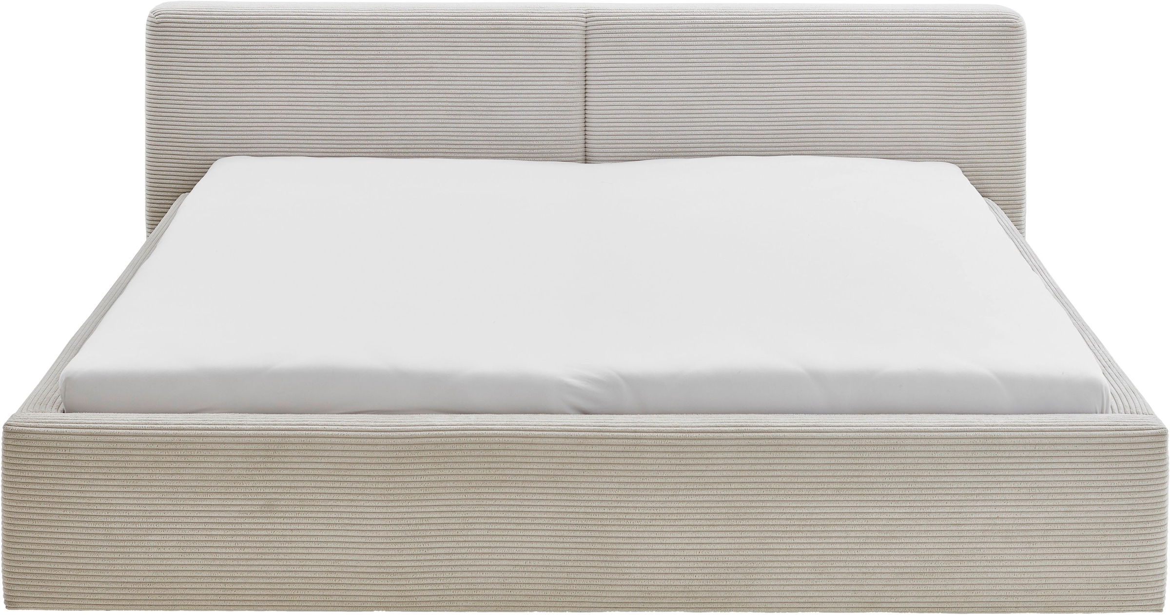 meise.möbel Polsterbett »Cube wahlweise mit Matratze und Bettkasten«, extra flaches Kopfteil, erhältlich in den Breiten 140cm, 160cm & 180cm