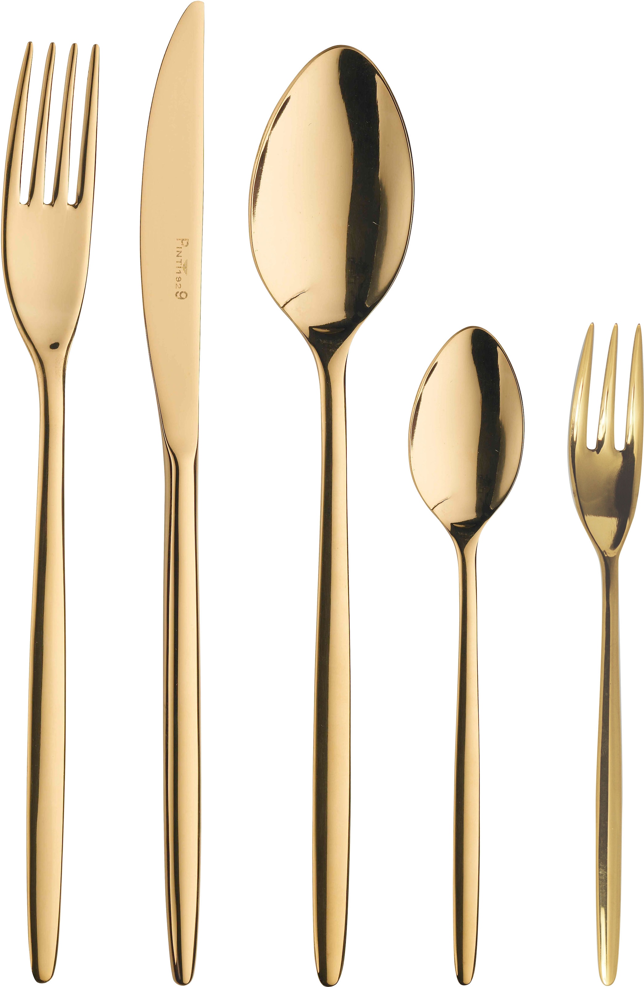 PINTINOX Besteck-Set "Olivia Treasure Gold" Optik Glänzend PVD Beschichtung günstig online kaufen
