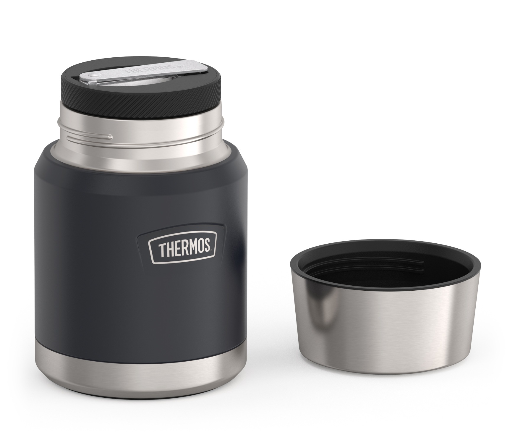 THERMOS Thermobehälter »ICON FOOD JAR, Thermobehälter für Essen, spülmaschinenfest«, (1 tlg.), 0,47l, 10h heiß & 24h kalt, dicht & auslaufsicher, mit Löffel