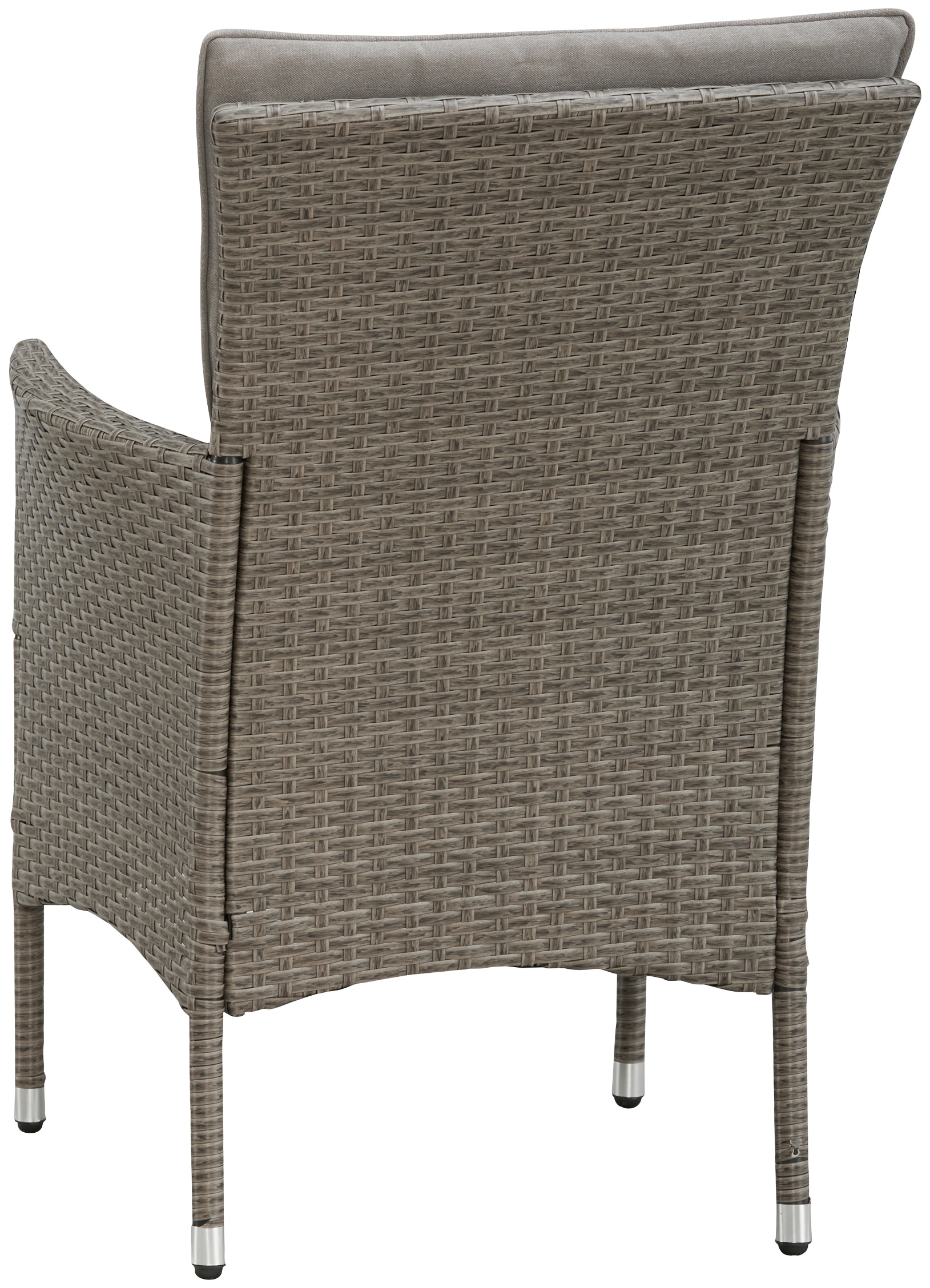 KONIFERA Garten-Essgruppe »Mailand«, (Set, 31 tlg., 10x Sessel, 1x AZ-Tisch 179-302 cm, inkl. Auflagen), Polyrattan, Stahl, Braun