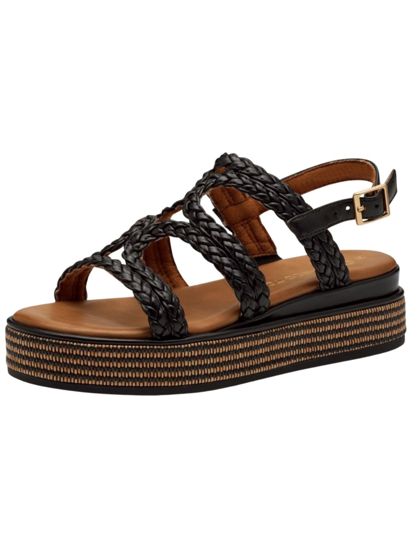 MARCO TOZZI Plateausandaletten "Marco Tozzi Sandalen Lederimitat" günstig online kaufen