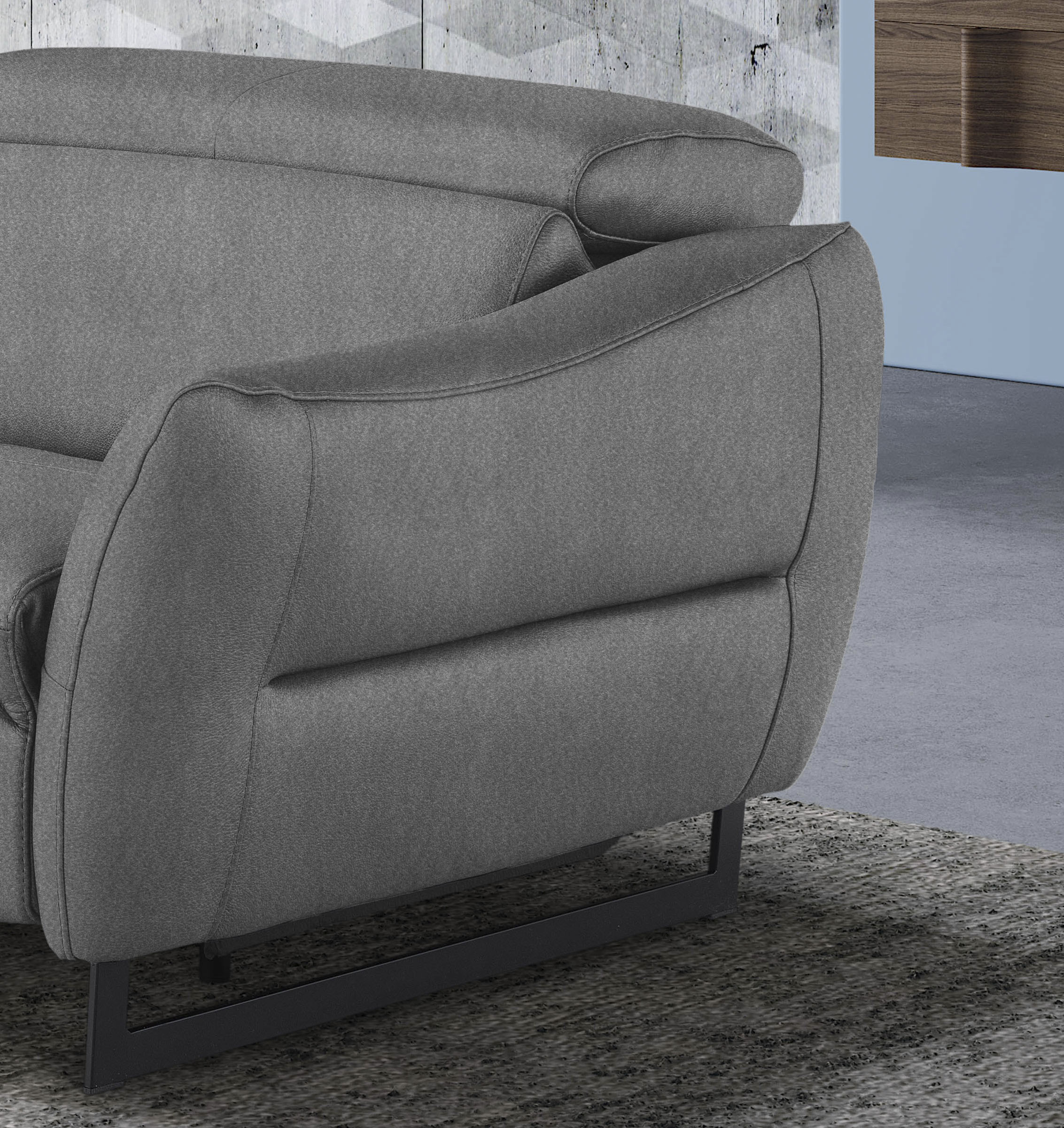Thumbnail - Egoitaliano 2,5-Sitzer "Dafne, elegantes Designsofa mit hohem Sitzkomfort", wahlw. mit elektrischer Relaxfunktion, Kopft...