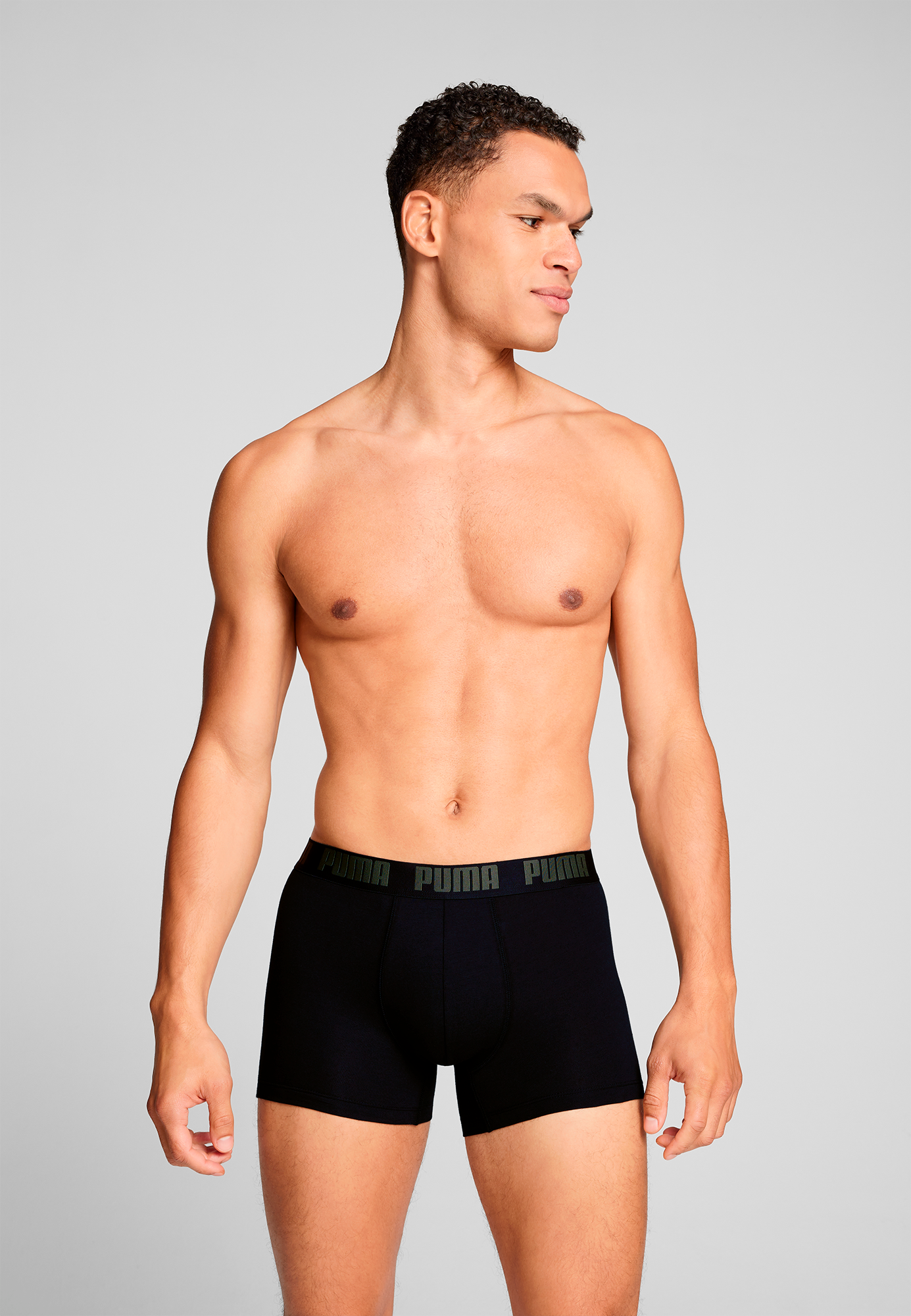 PUMA Boxershorts »PUMA MEN EVERYDAY BASIC BOXERS 2P«, (2er Pack), mit Logobund