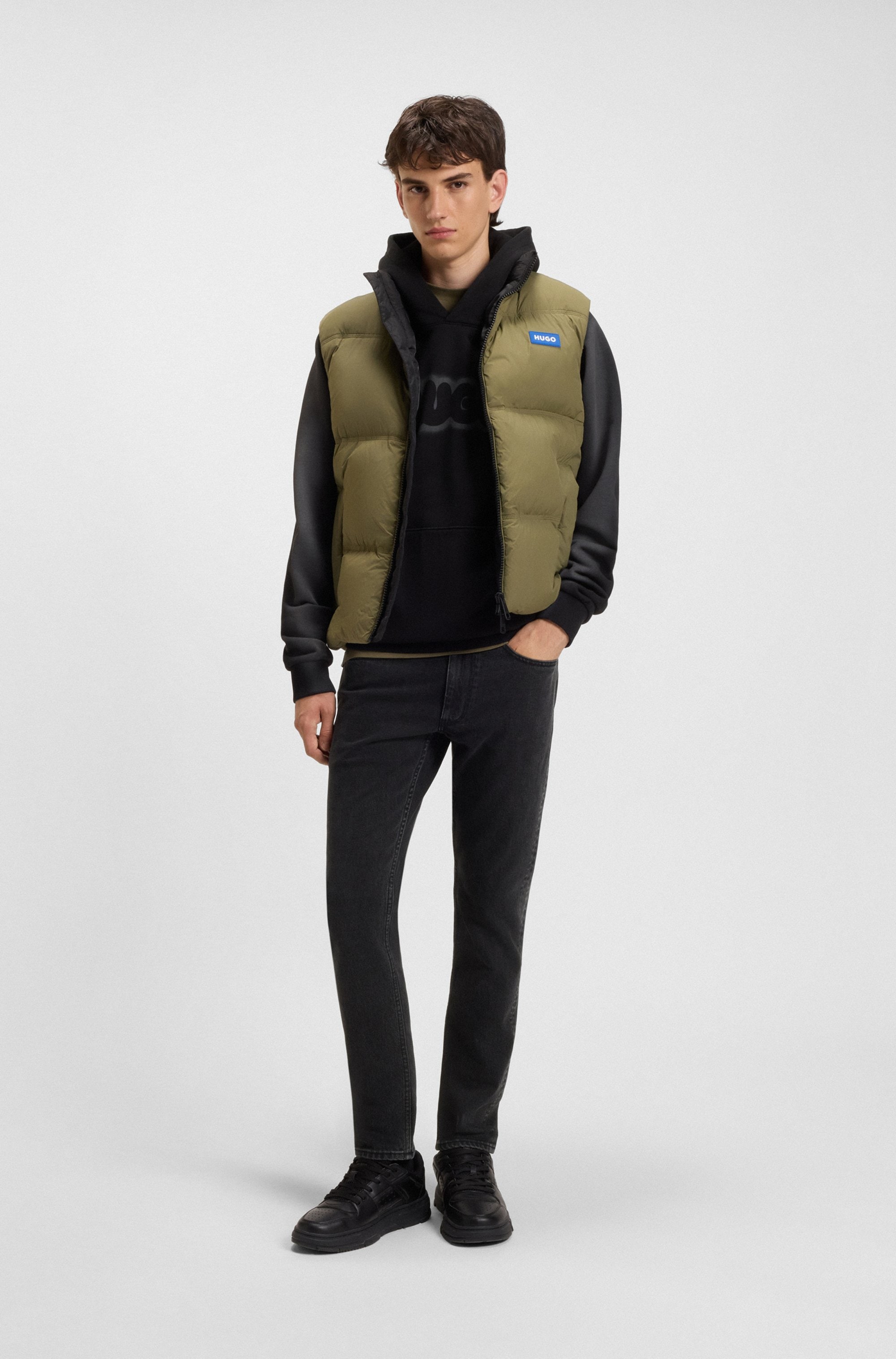 HUGO Blue Slim-fit-Jeans »Zane«, mit angesetztem Bund