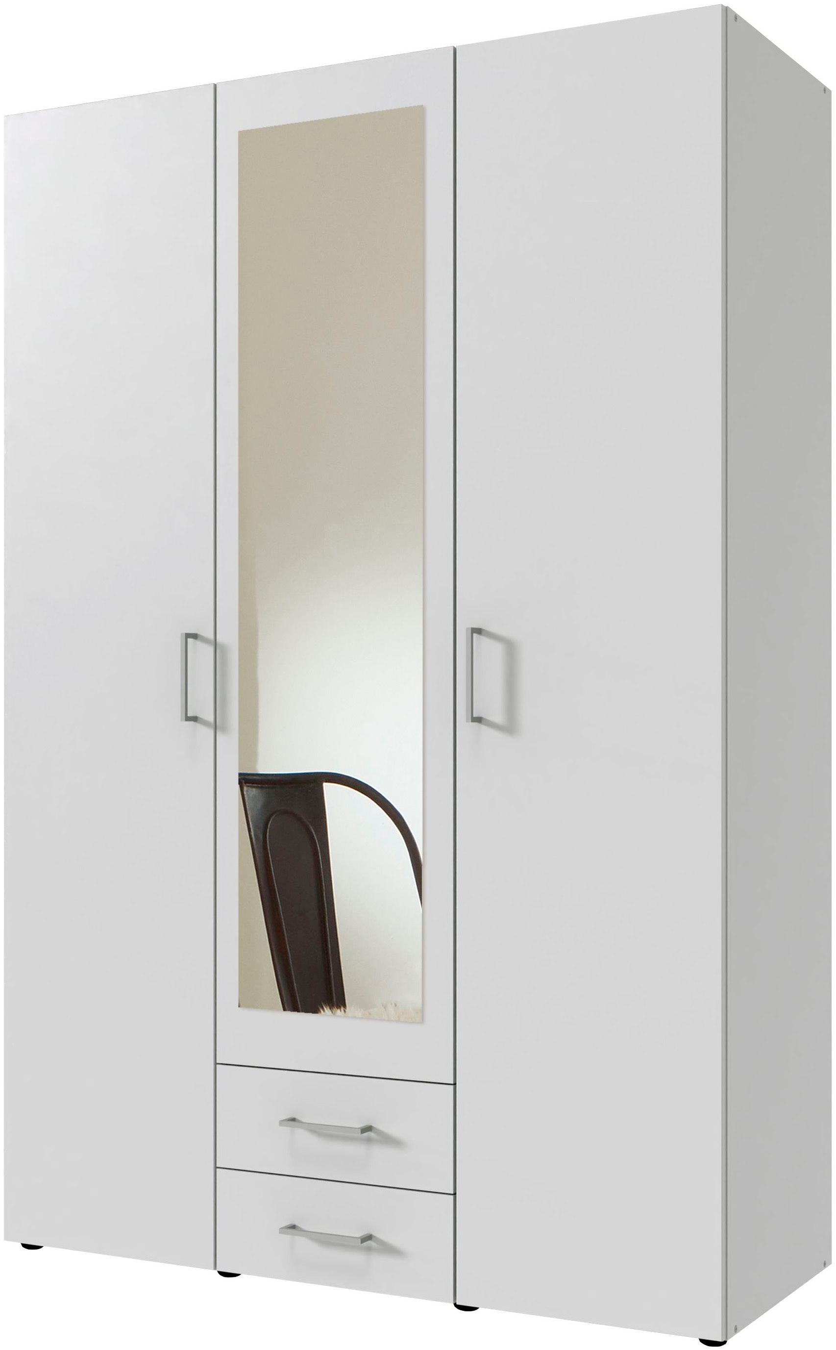 Wimex Drehtürenschrank "Mugano" mit langen oder kurzen Griffen aus Metall, günstig online kaufen