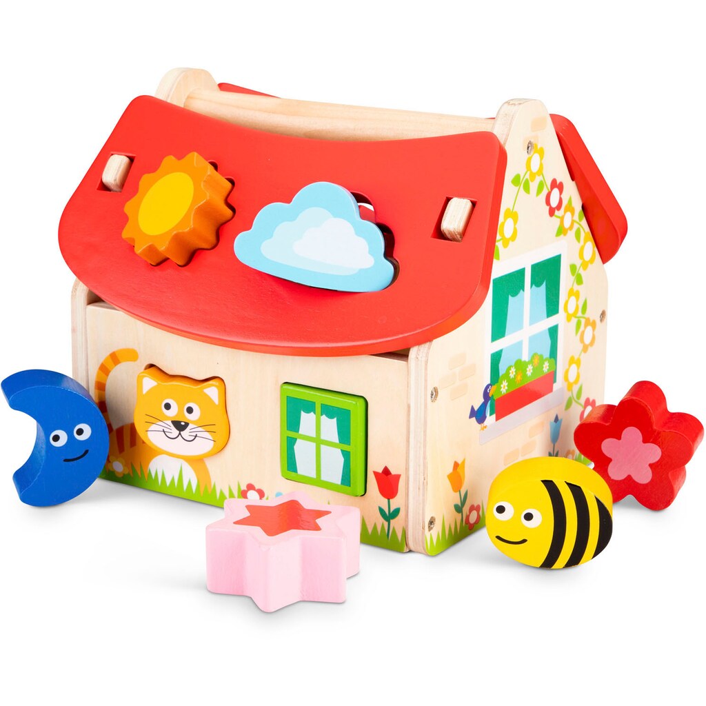 New Classic Toys® Steckspielzeug »Holzspielzeug, Educational - Haus«