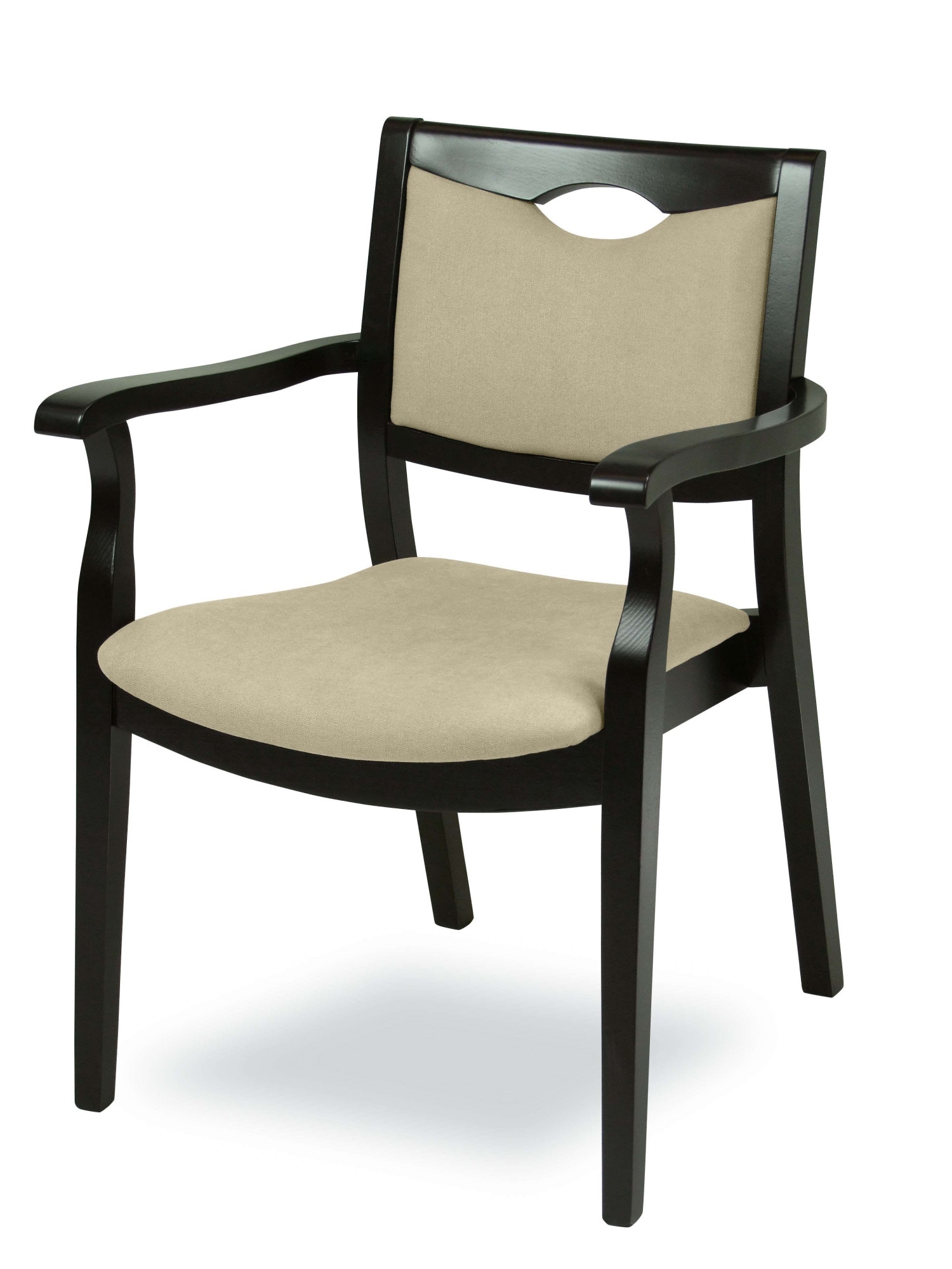 Home affaire Armlehnstuhl "London, Stuhl, Komfortsessel, 3 Gestellfarben, Made in Italy" () 1 Stk.Extra-komfortabel, ergonomisch, fleckenabweisendes Gewebe, Massivholz