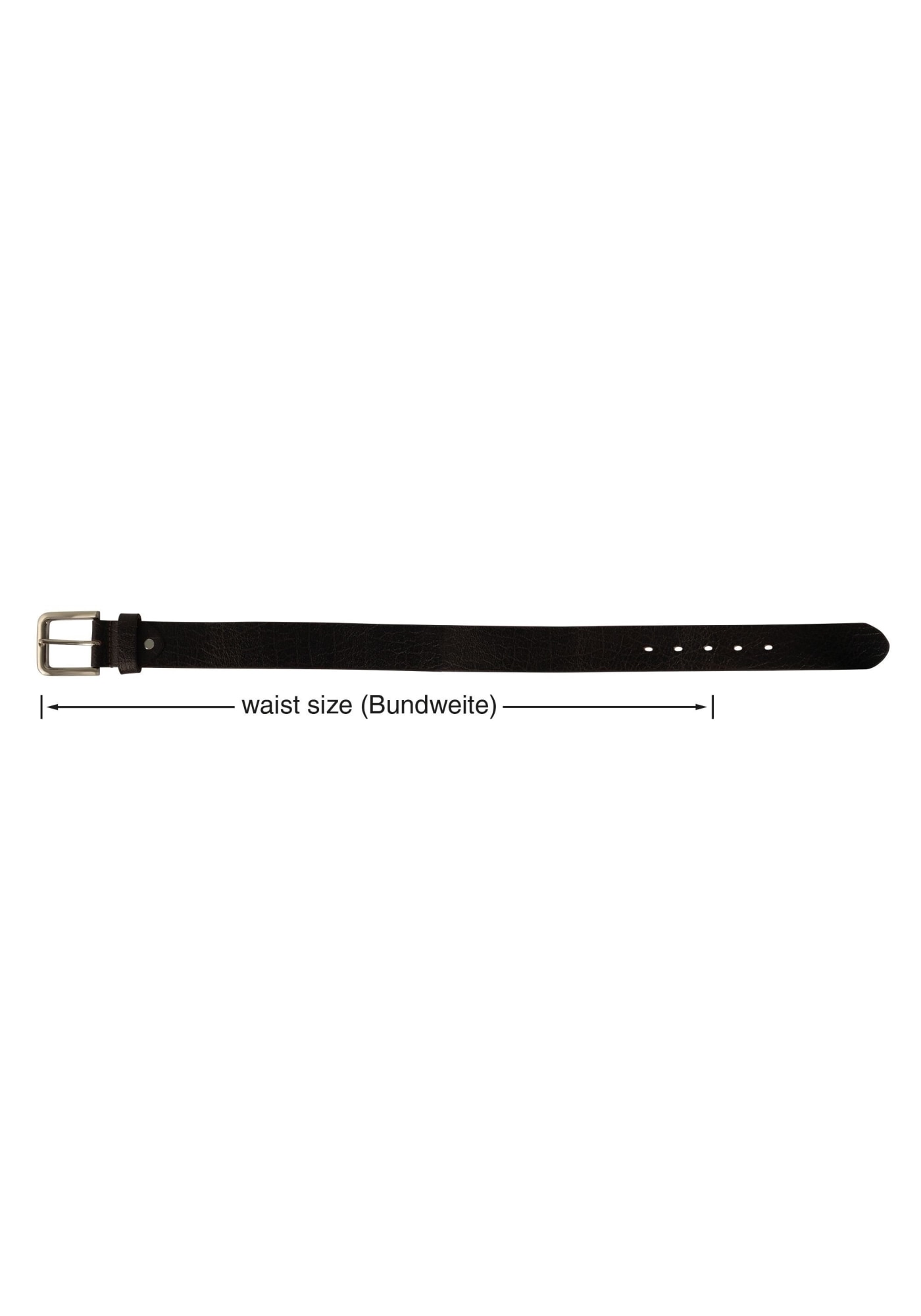 Leonardo Verrelli Ledergürtel »90 cm - 140 cm (Bundweite) in Dunkelbraun aus 100% Echtleder,«