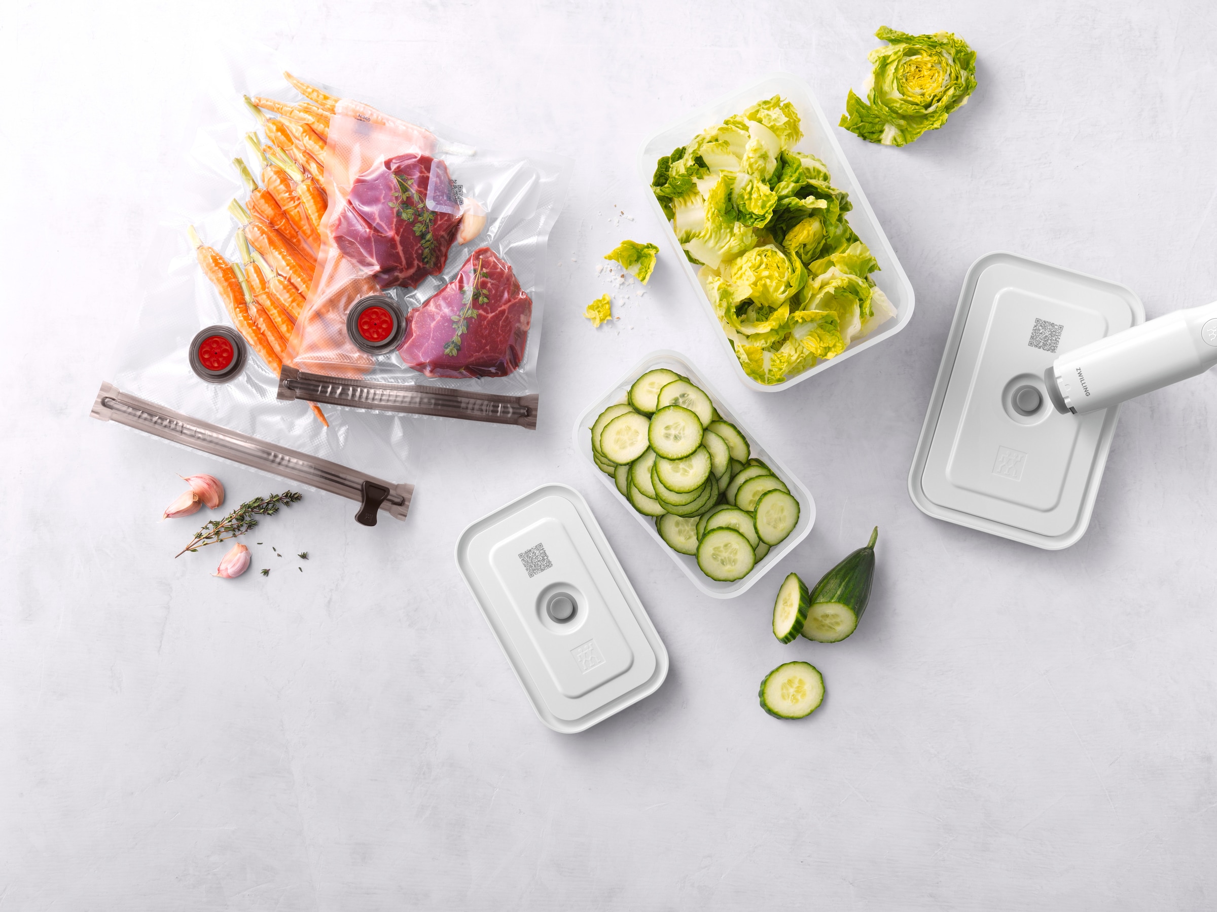 Zwilling Vakuumbehälter "Fresh & Save" Set, Vakuumpumpe inkl. 2 Vakuumboxen günstig online kaufen
