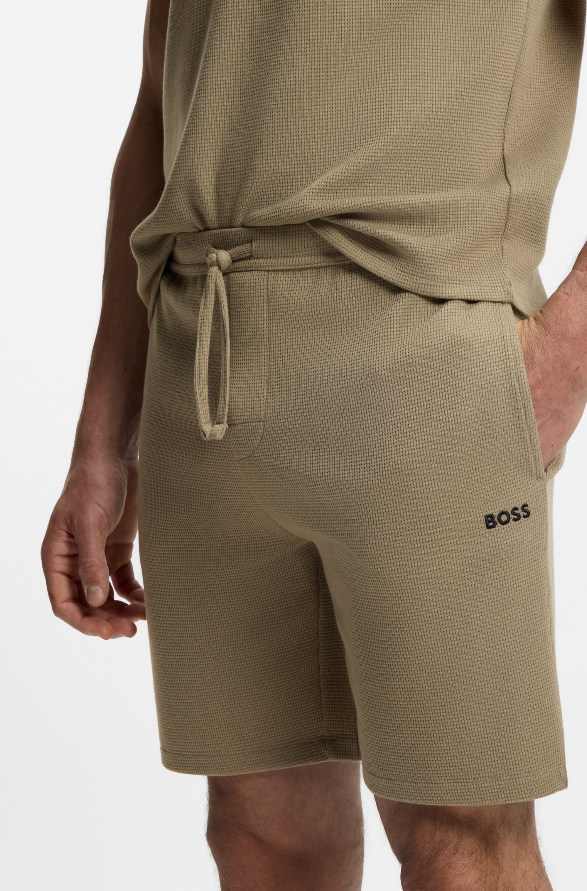 BOSS Pyjamashorts "Waffle Shorts" günstig online kaufen