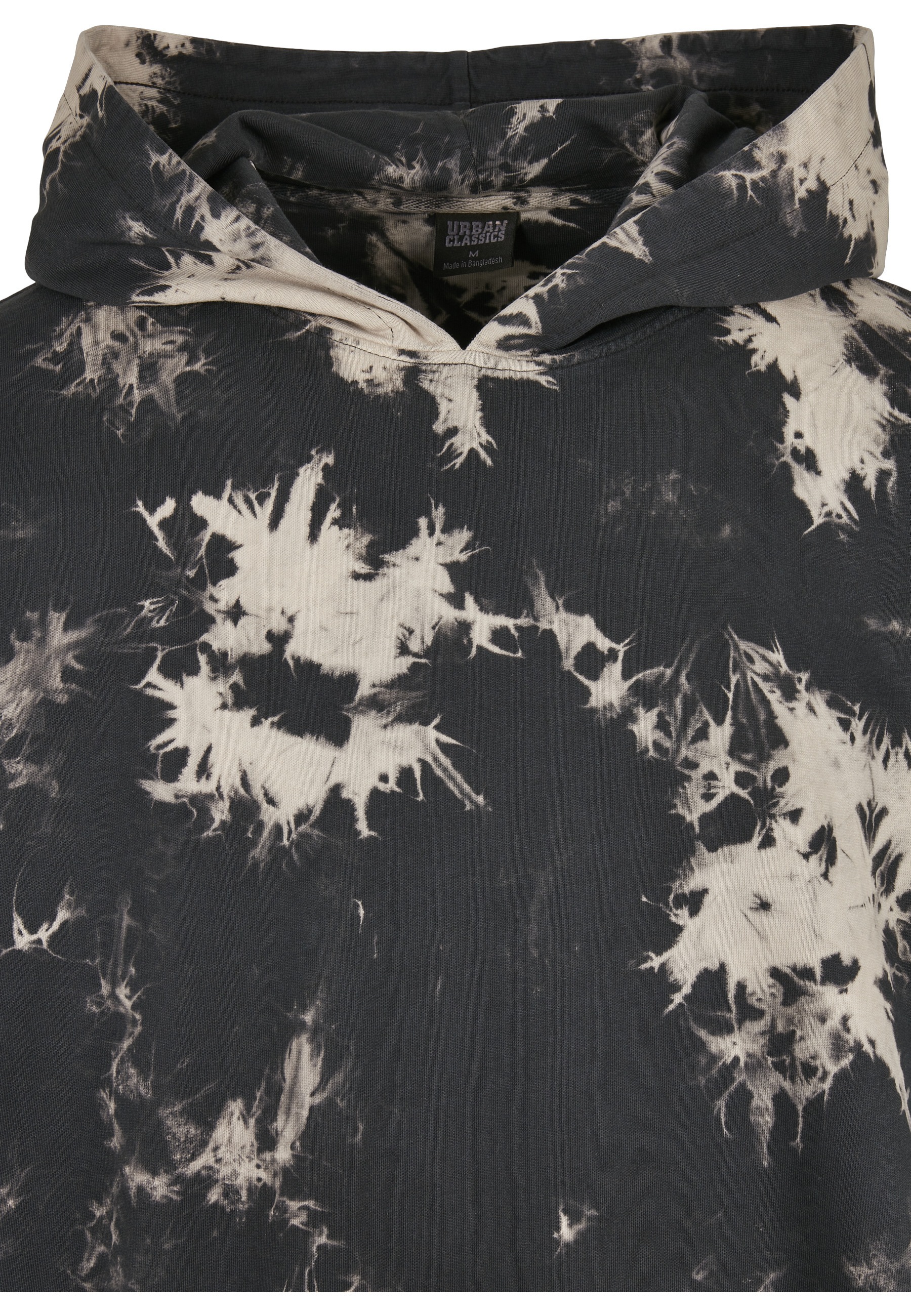 URBAN CLASSICS Rundhalspullover »Urban Classics Herren Bleached Hoody« 1 Stk.