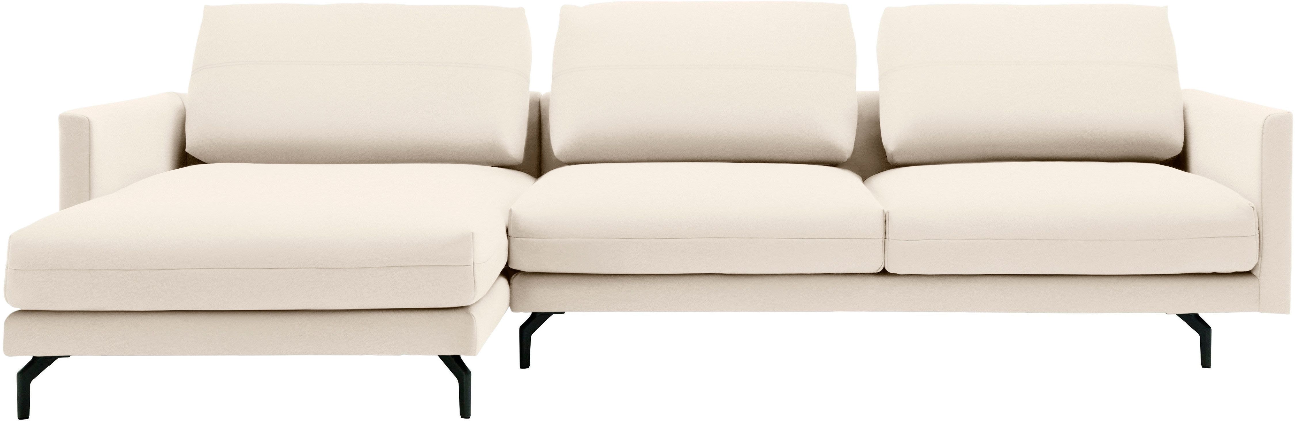 Creation BY ROLF BENZ Ecksofa "CR.414, Designecksofa, Polsterecke, Breite 300cm, L-Form" wahlweise aus feinstem Rindsleder oder hochwertigem Chenille
