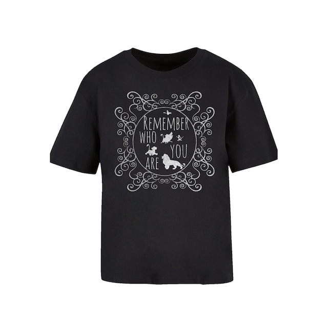 T-Shirt BAUR Remember | Who für Qualität der Are«, You »Disney F4NT4STIC König bestellen Löwen Premium