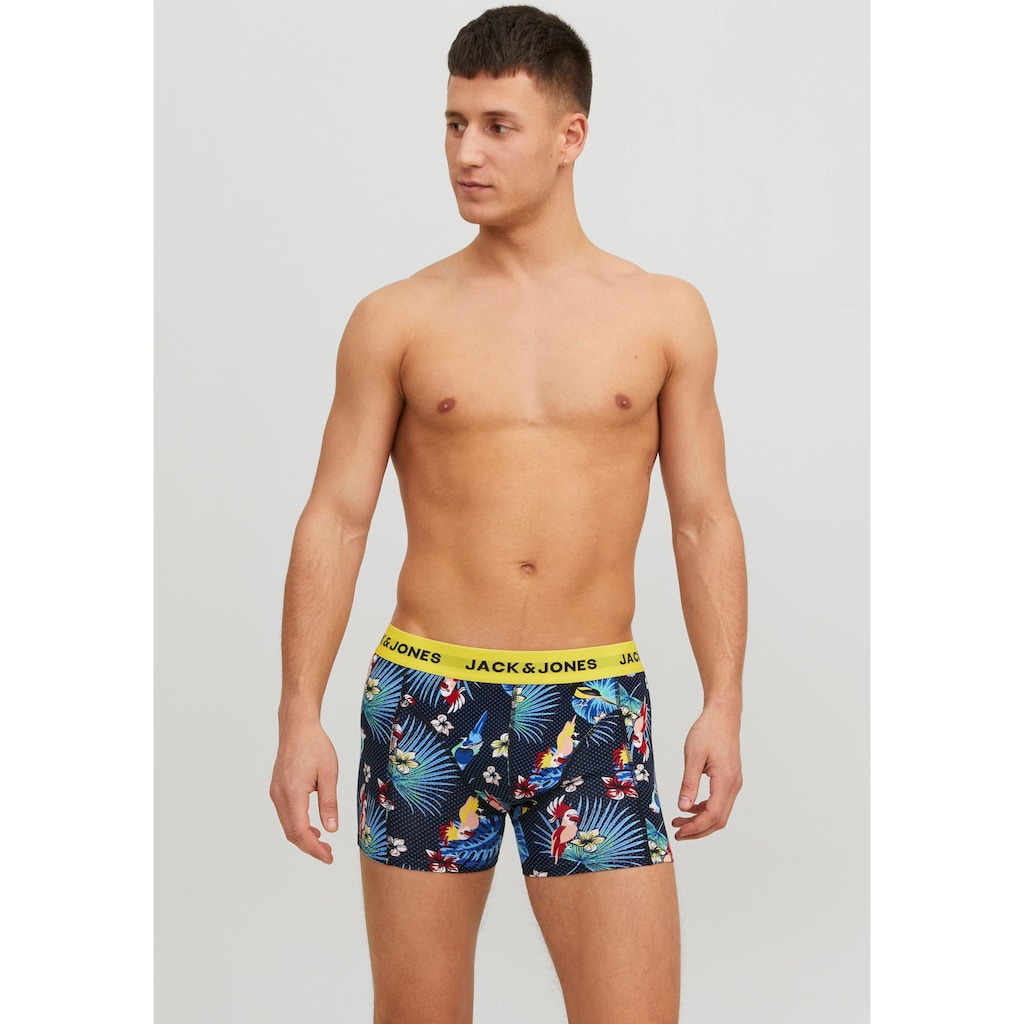 Jack & Jones Trunk »JACFLOWER BIRD TRUNKS 3 PACK NOOS«, (Packung, 3 St.)