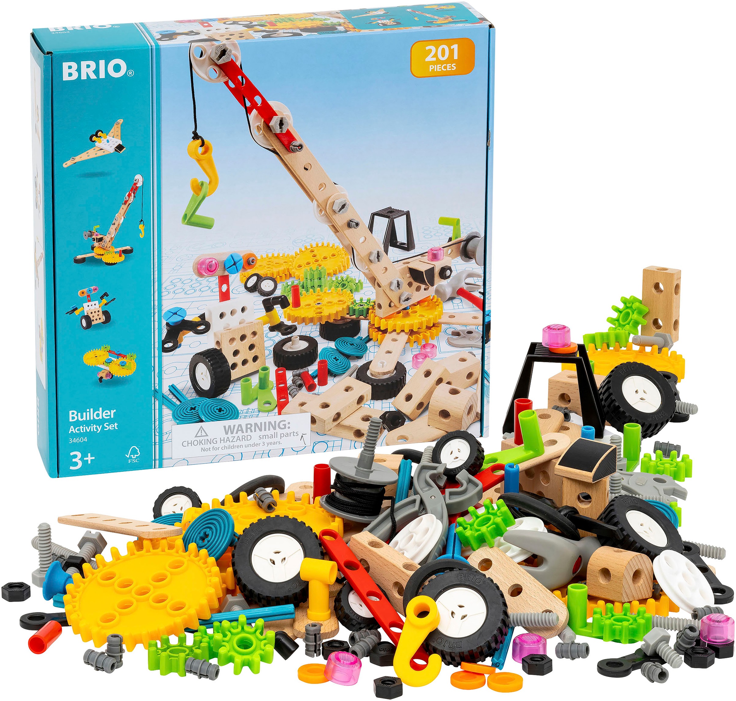 BRIO® Konstruktions-Spielset »BRIO Builder Kindergartenset«, (201 St.), FSC® - schützt Wald - weltweit