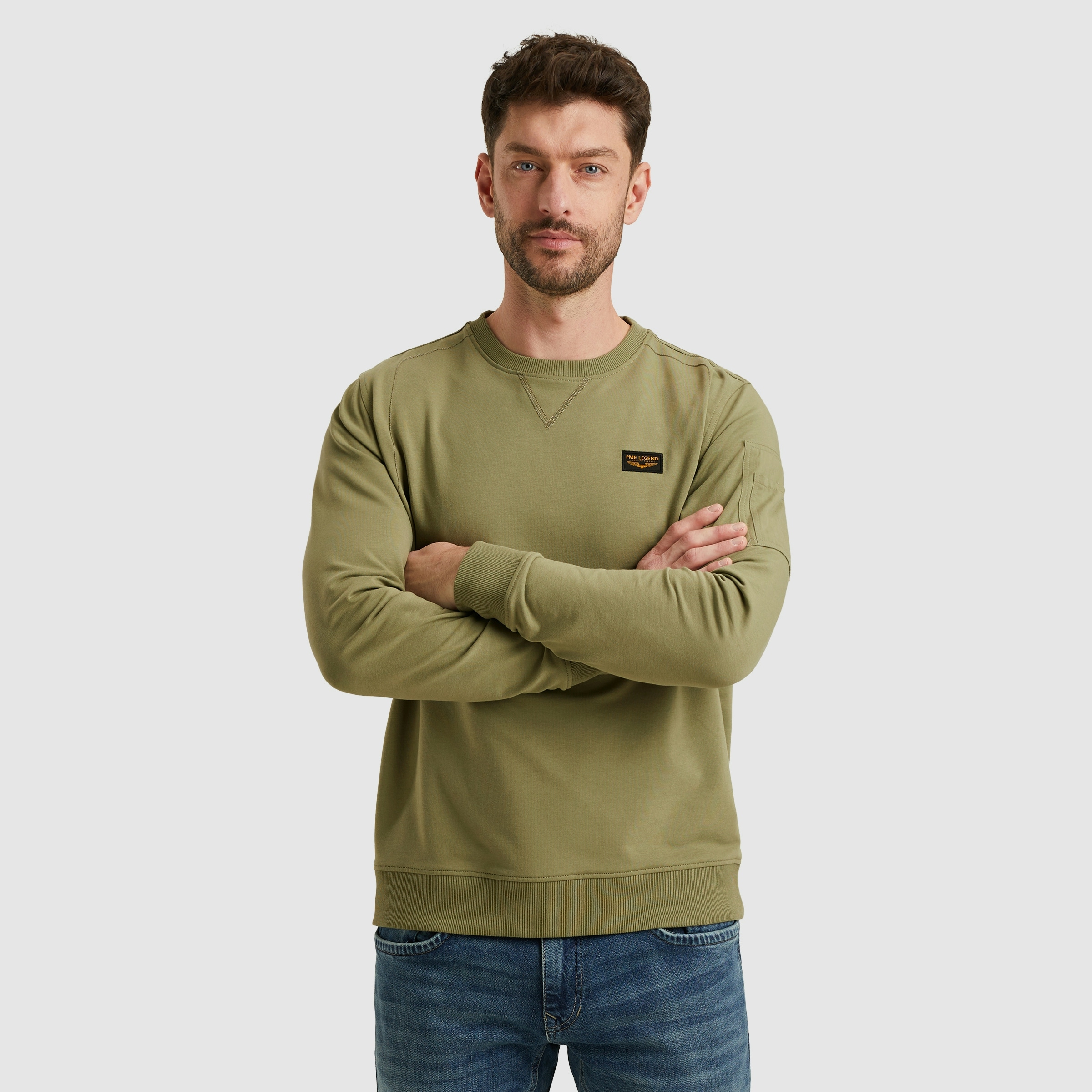 PME-Legend Herren Sweatshirt CREWNECK AMERICAN CLASSIC - Regular Fit günstig online kaufen