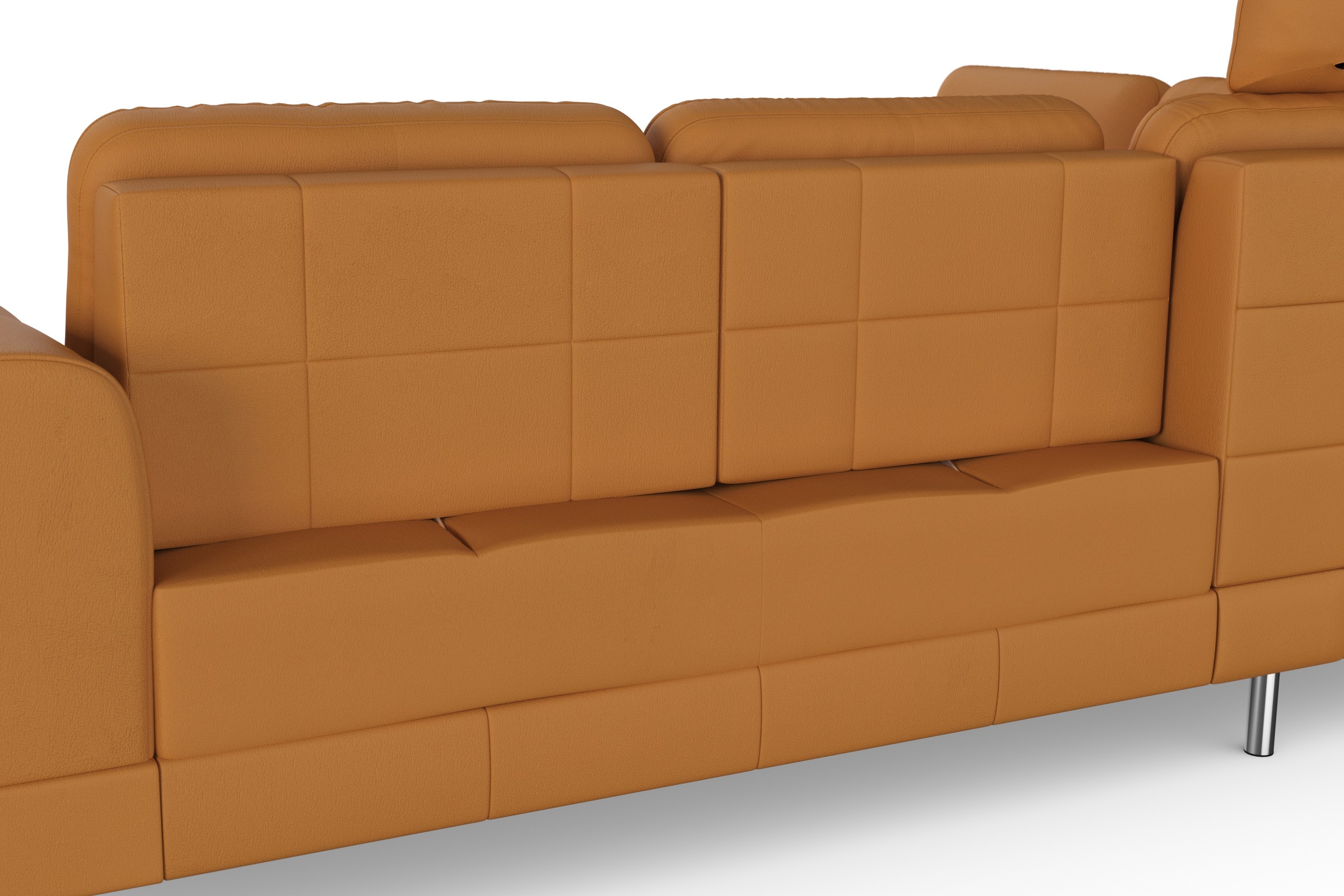 sit&more Ecksofa »Bendigo L-Form«, inklusive Sitztiefenverstellung, Bodenfreiheit 12 cm, in 2 Fußfarben