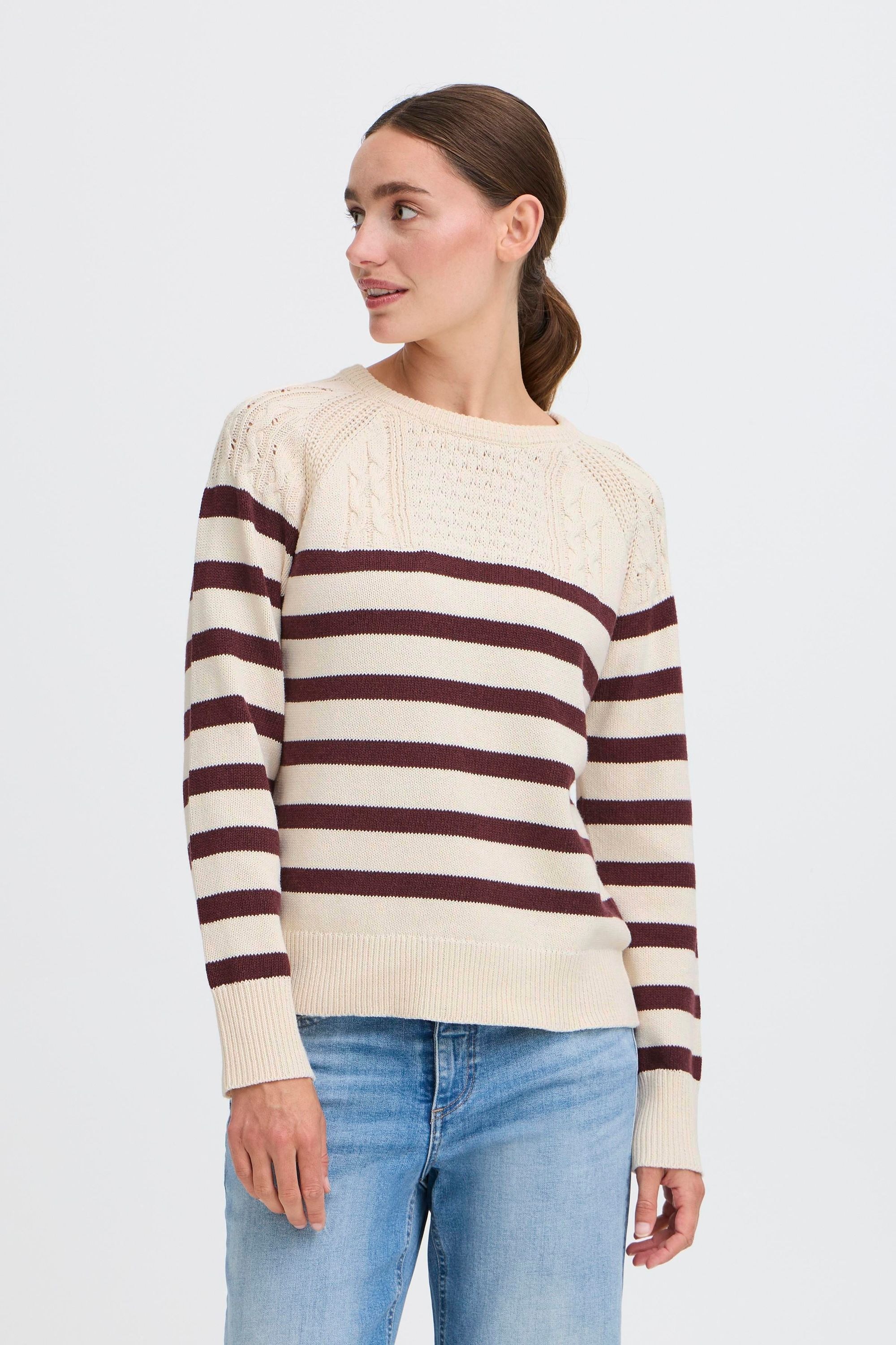 OXMO Strickfleece-Pullover »Strickpullover OXFSANVA«