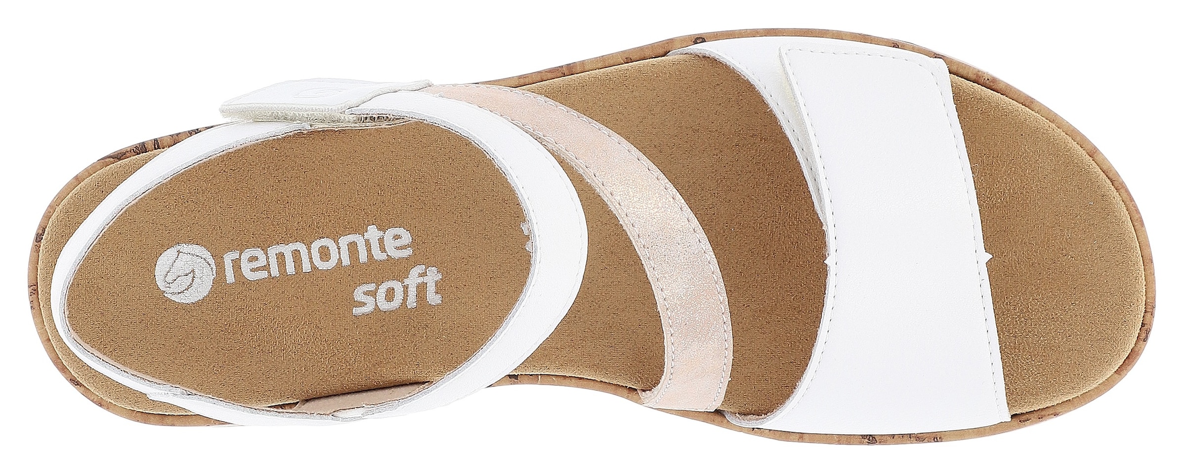 Remonte Keilsandalette, Sommerschuh, Klettschuh, Riemchensandale mit Softfußbett
