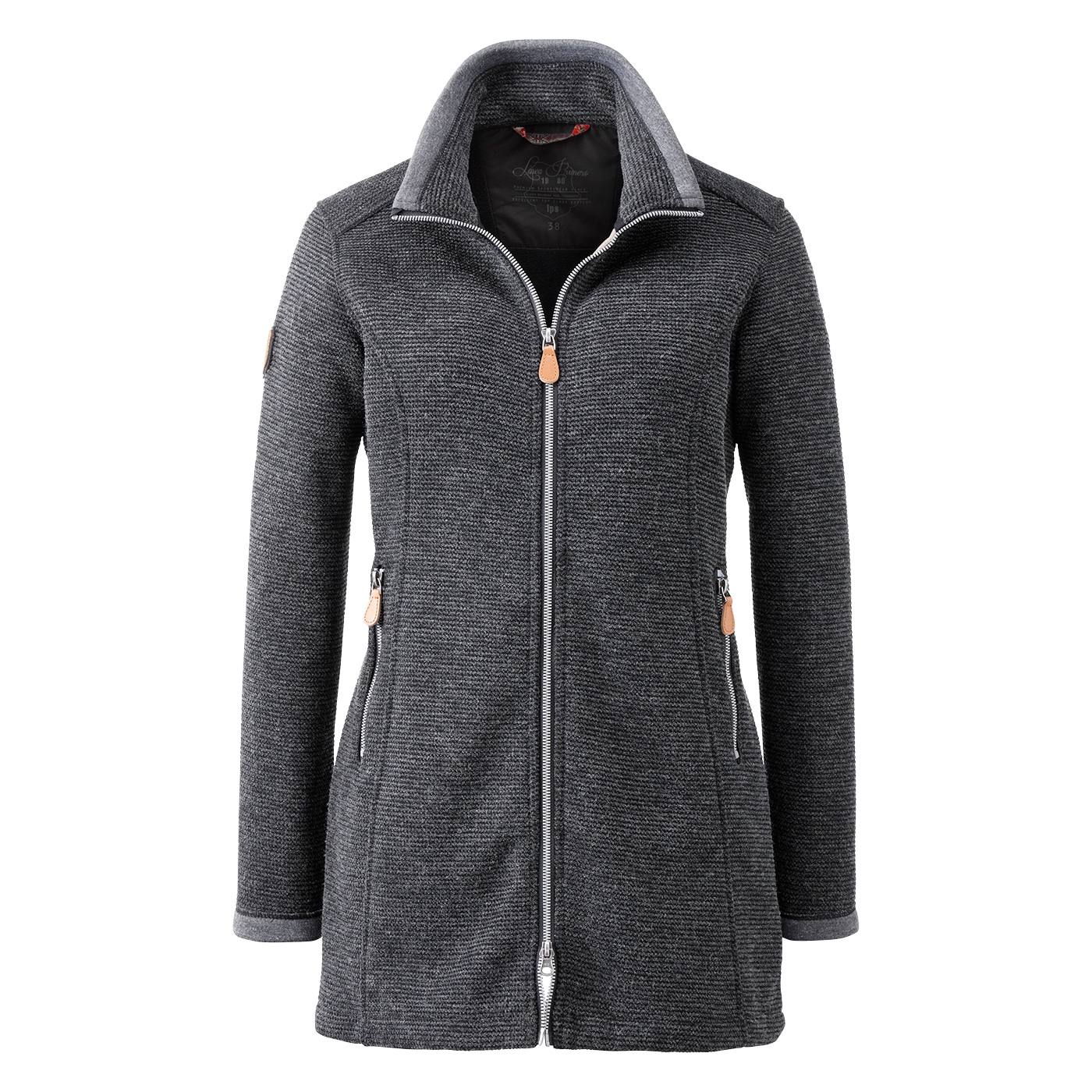 DEPROC Active Strickmantel "AMYWOOD LONG", außergewöhnlicher Feinstrickmant günstig online kaufen