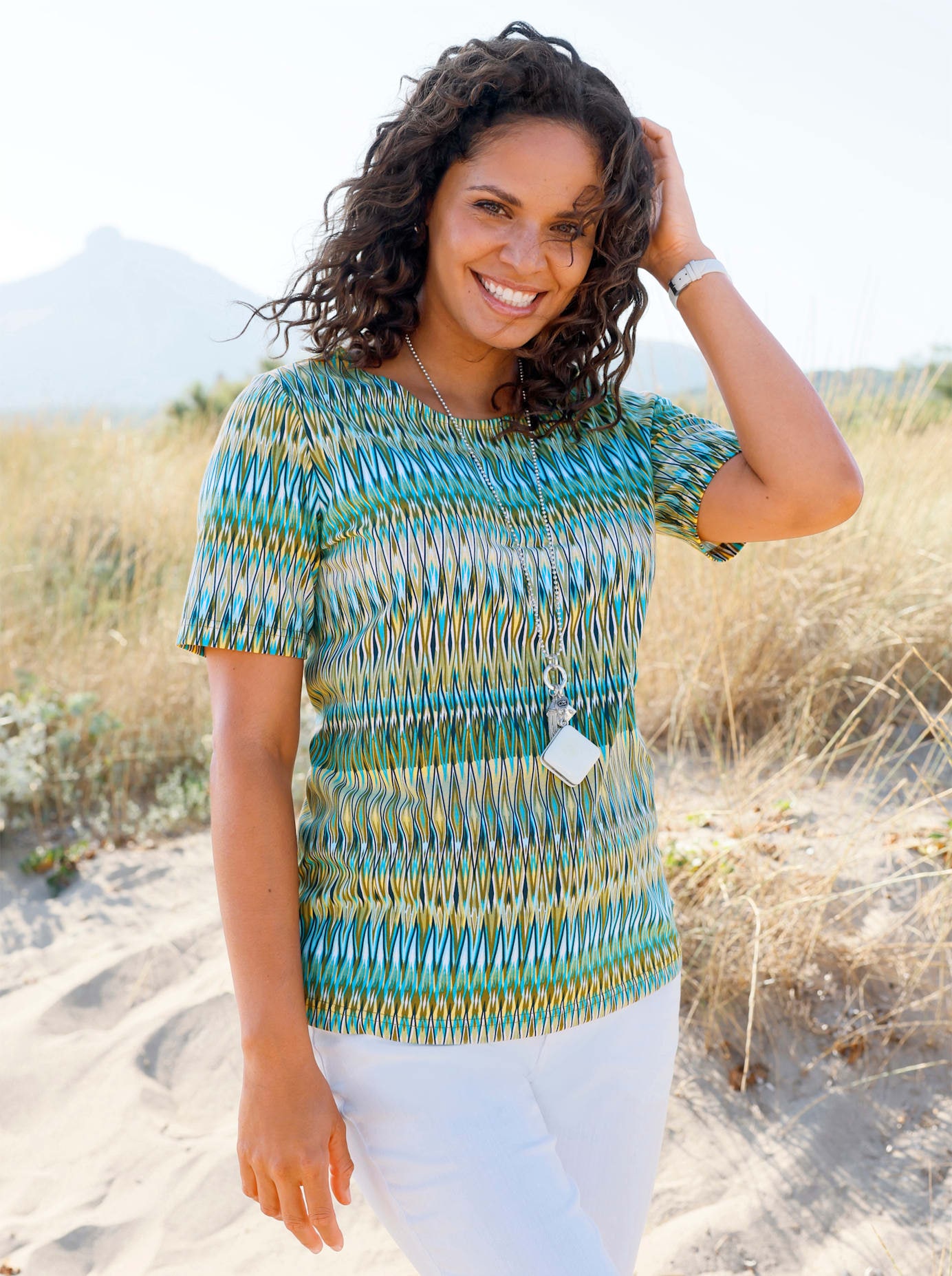 Casual Looks Kurzarmshirt "Rundhals-Shirt" 1 tlg. günstig online kaufen