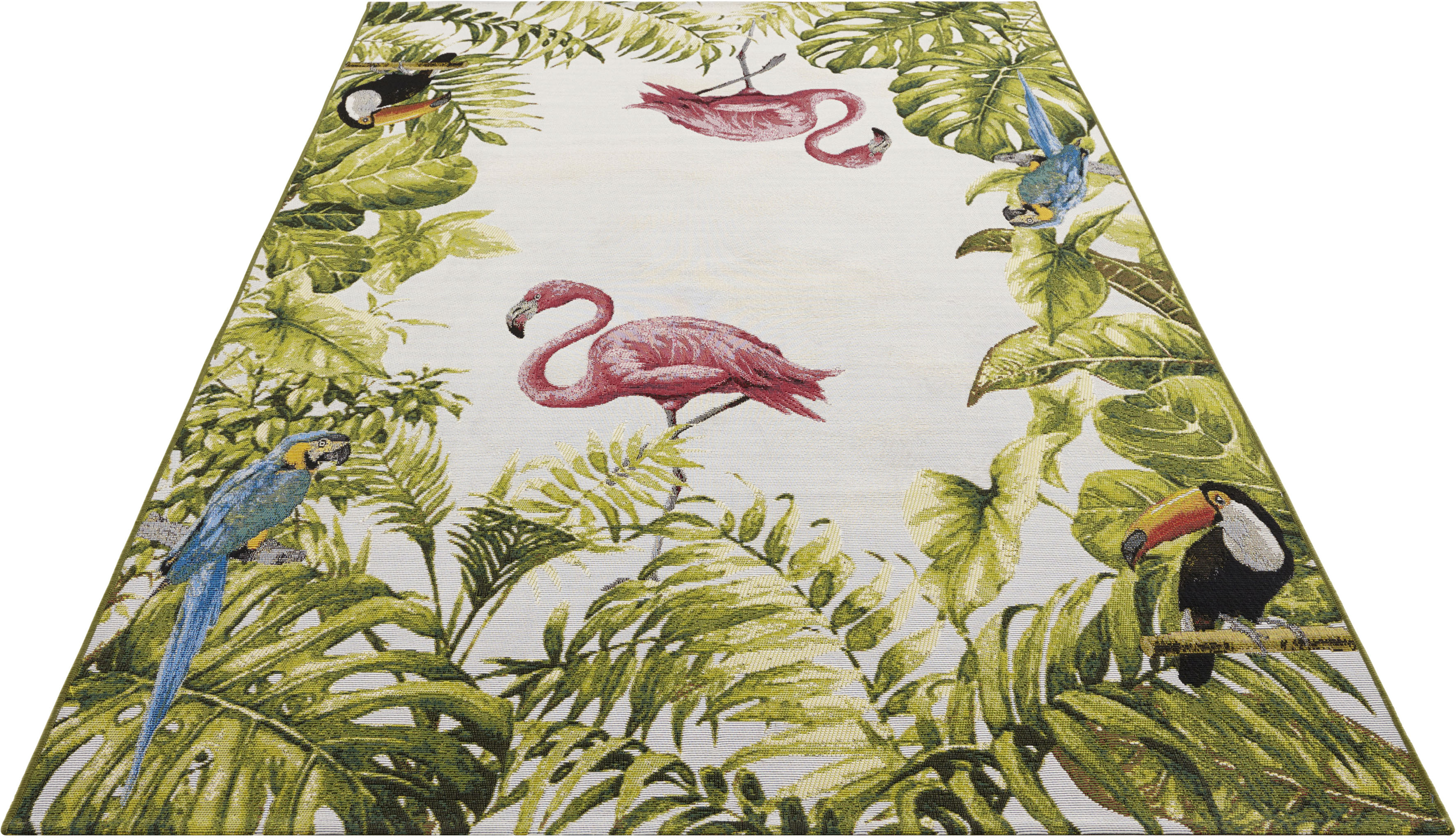 Thumbnail - HANSE Home Outdoorteppich "Tropical Birds", rechteckig, 3 mm Höhe, In-& Outdoor, Teppich, Wetterfest, Balkon, Garten, Wo...