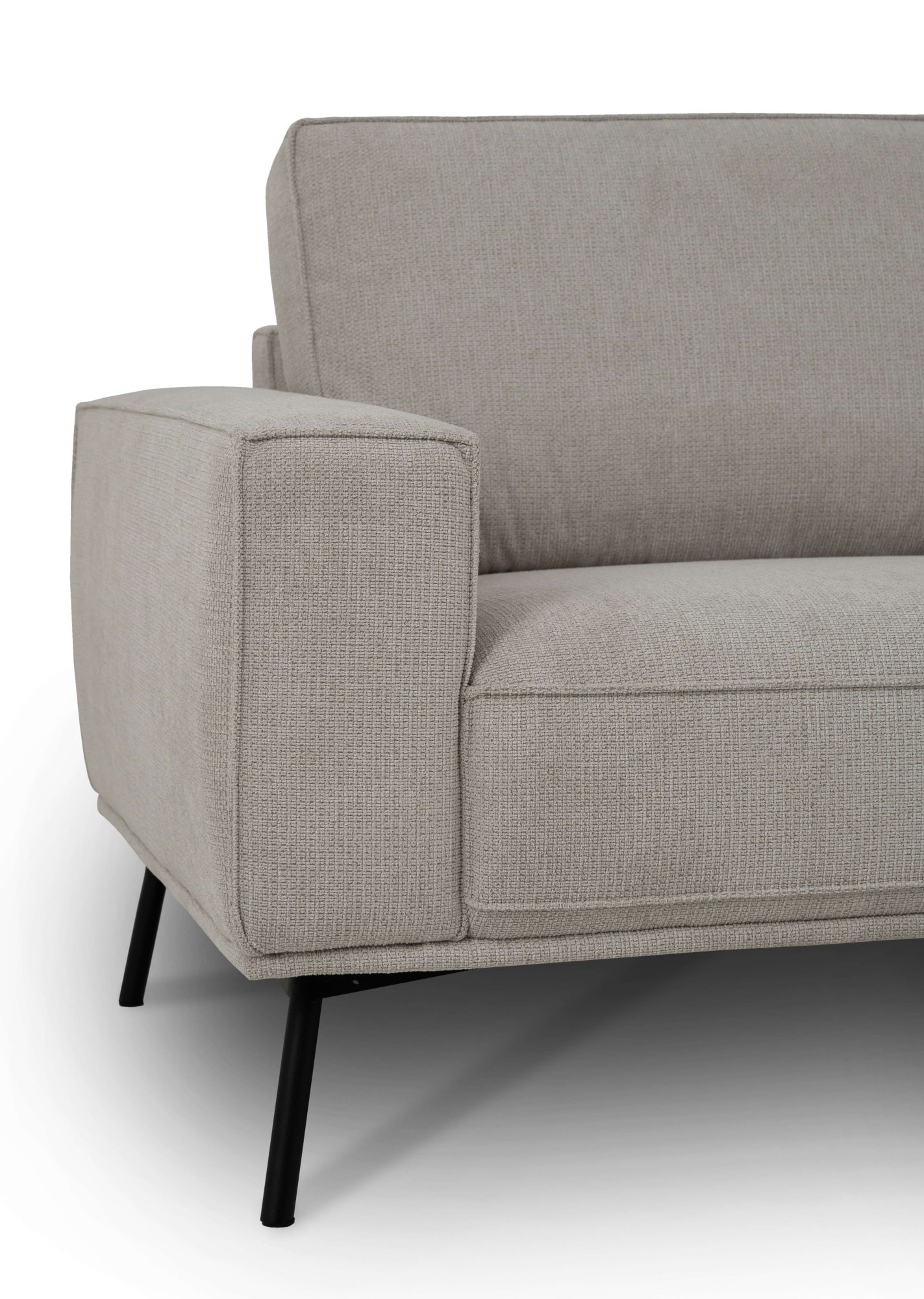 andas Ecksofa »Vosby«, Breite 260 cm, Chenille, mit dekorativer Kedernaht
