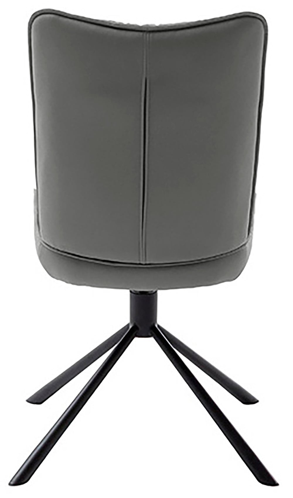 MCA furniture 4-Fußstuhl »MARIN Esszimmerstuhl (2er Set) - Stuhl«, (Set), 2 St., Microfaser, 360° drehbar, Metall schwarz, beweglichen Rücken, belastbar 120 kg