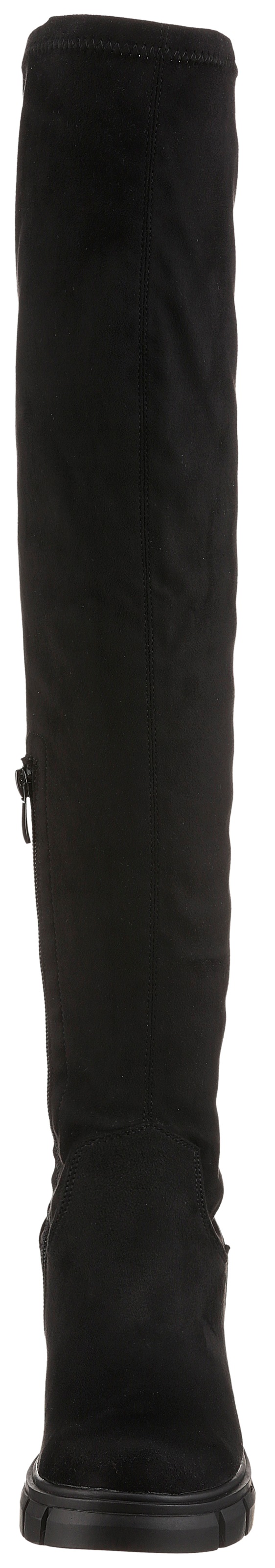 Aniston SHOES Overkneestiefel, zum Schlupfen, mit kurzem Innen-Reißverschluss - NEUE KOLLEKTION