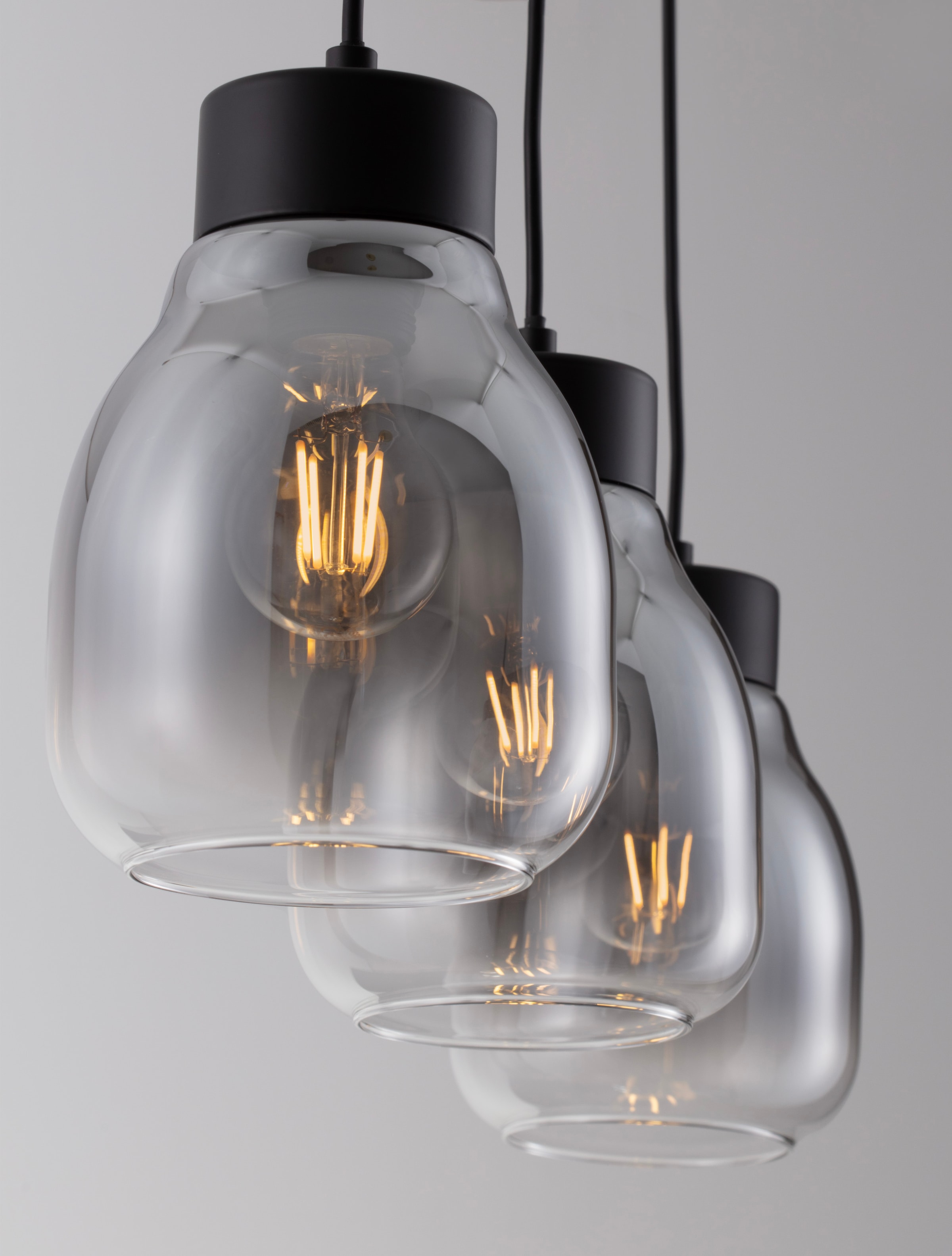 Nova Luce Pendelleuchte »BLACU«, 3 flammig