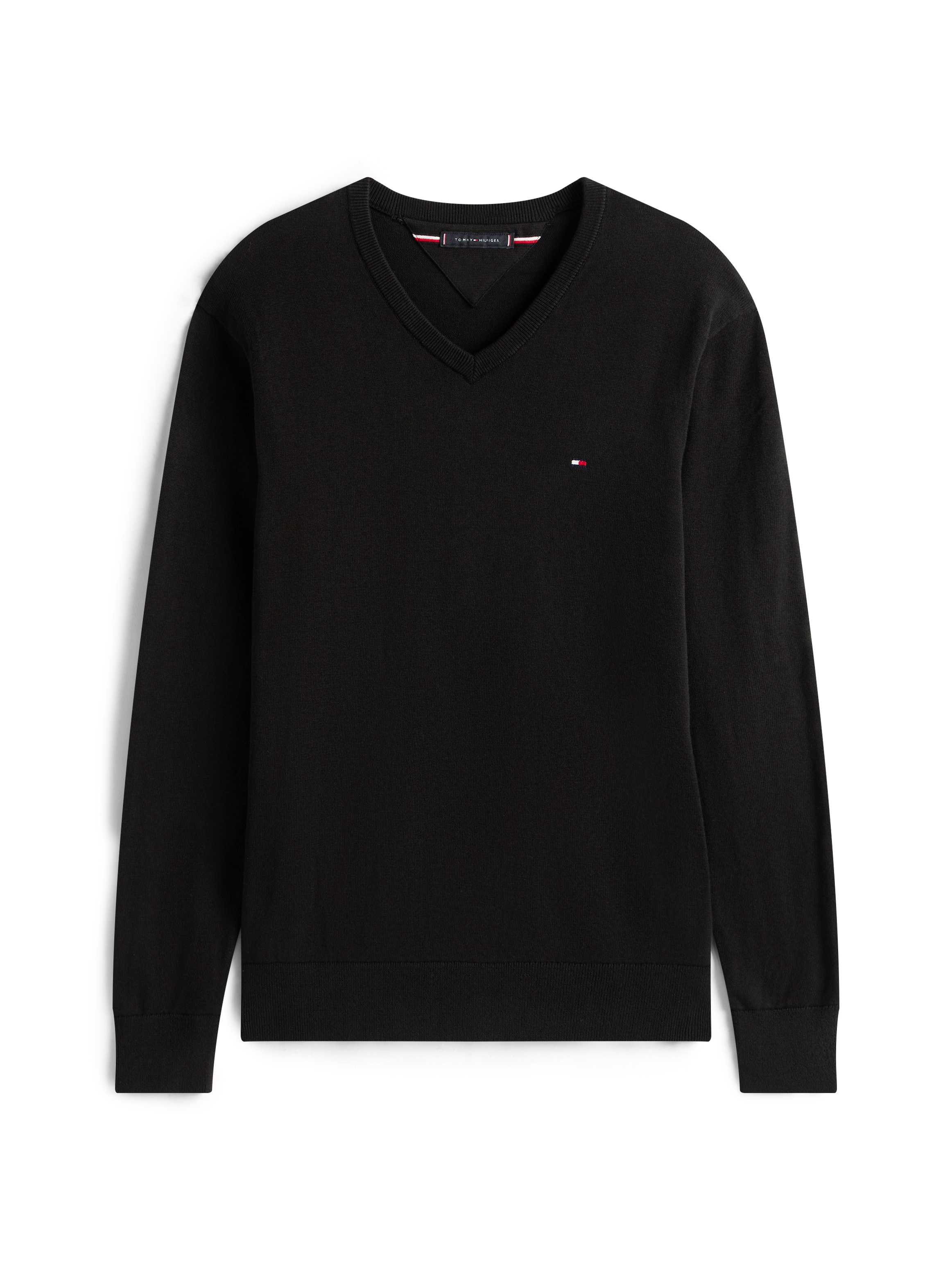 Tommy Hilfiger Strickpullover »ESSENTIAL COTTON V NECK«