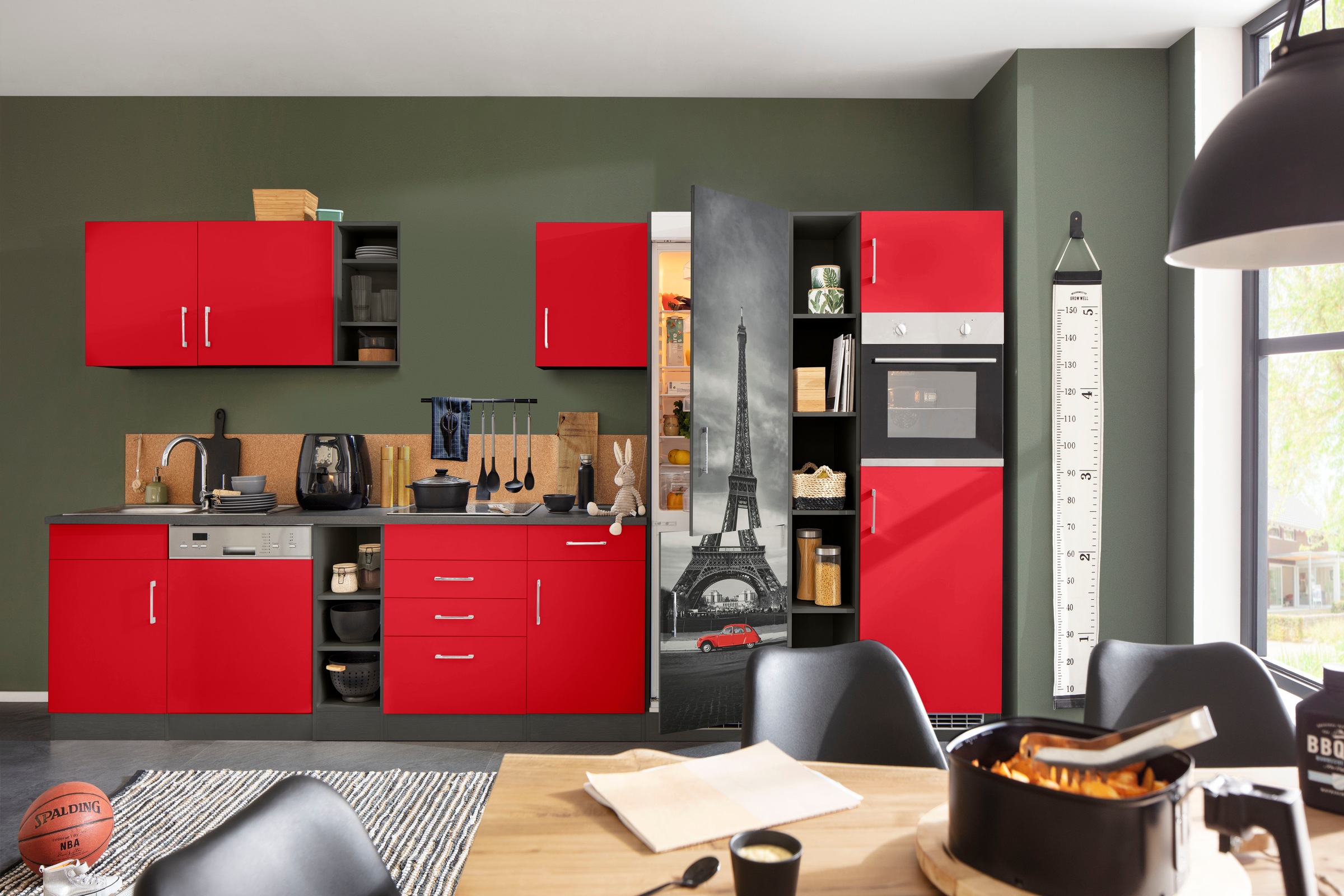 KOCHSTATION Küchenzeile "KS-Paris – Küchen mit einzigartigen Fotomotiven au günstig online kaufen