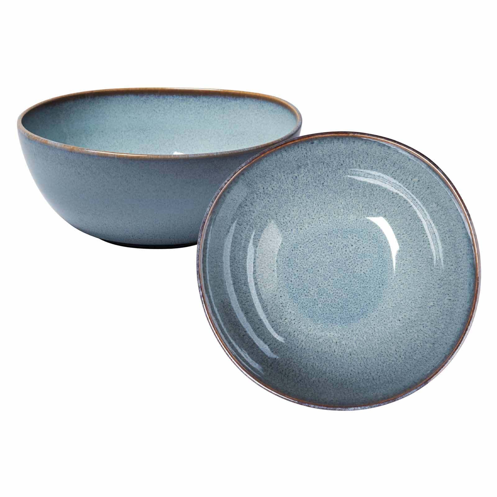 Schale "Servierschüsseln Lave 2,2 l 2er Set", blau, LIKE. BY VILLEROY & BOCH, Schüsseln