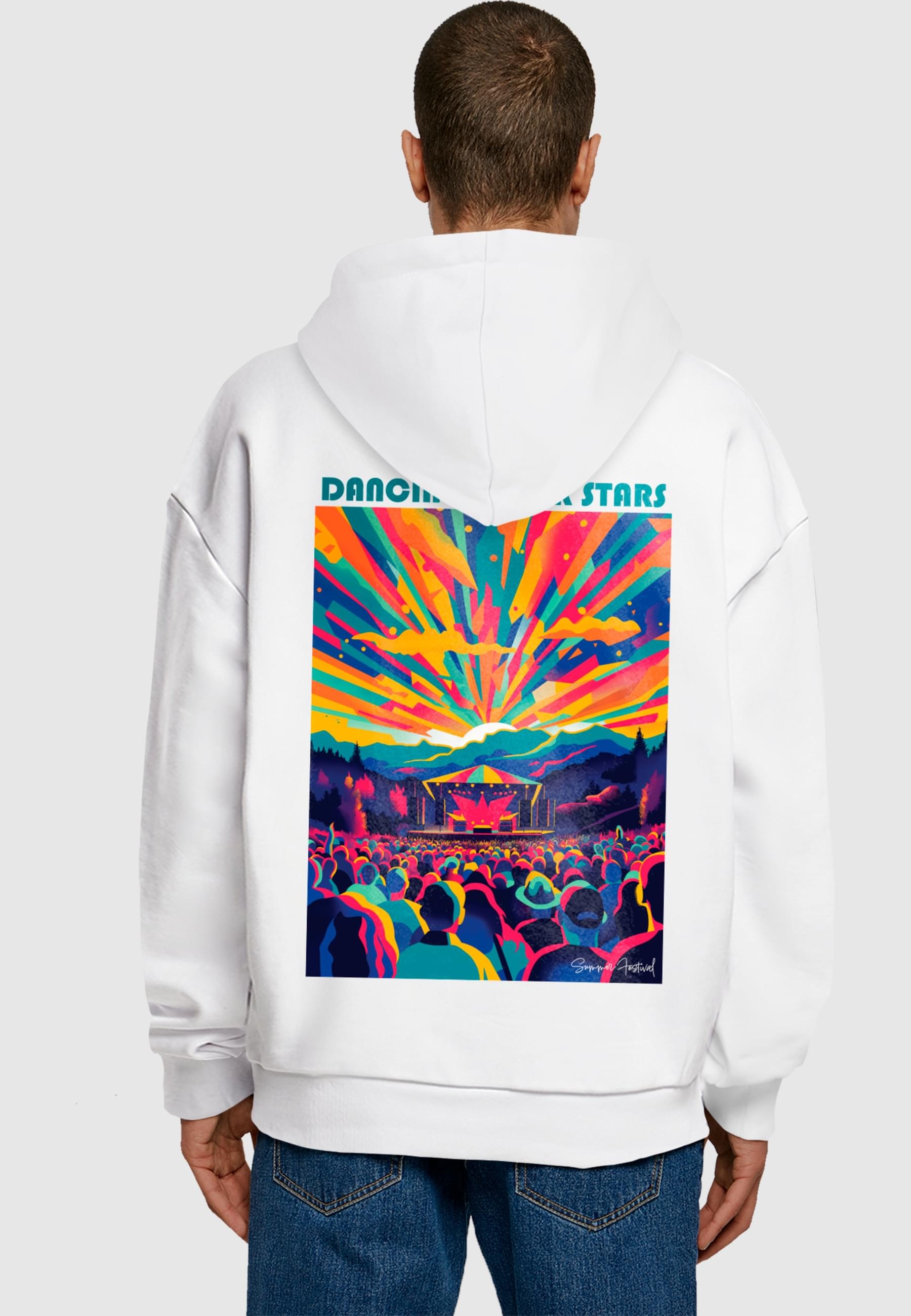 Merchcode Kapuzensweatshirt »Merchcode Dance Under Stars Oversized Hoody«, (1 tlg.)
