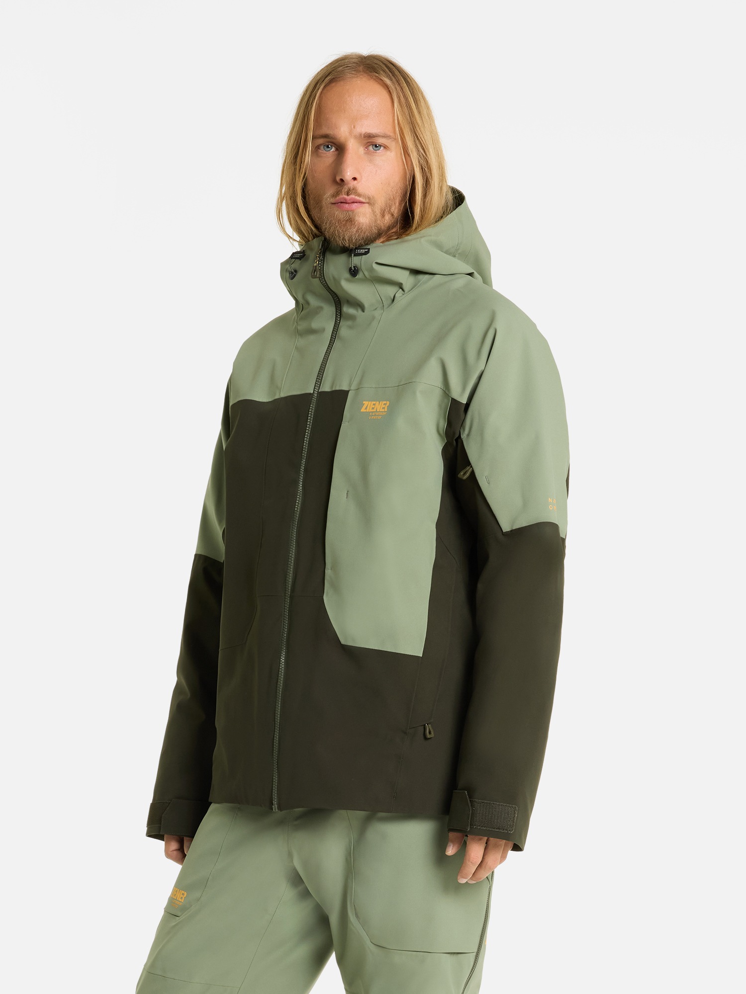 Ziener Skijacke »RAYKO-Z AQUASHIELD® HERREN« wasserdicht winddicht, atmungsaktiv, Wollwattierung