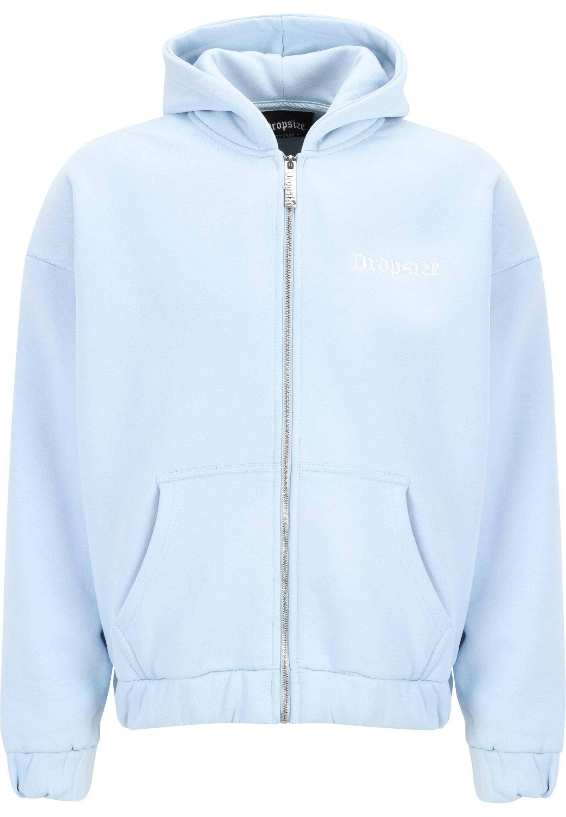 Dropsize Sweatjacke "Dropsize Herren Super Heavy Oversize Blank Zip Hoodie"