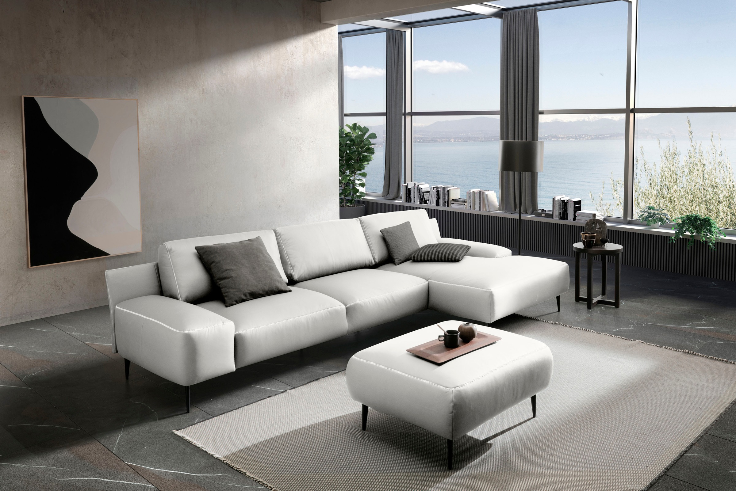 designwerk Ecksofa »Forma L-Form, zeitloses Designsofa mit aktuellem Fuß«, in hochwertiger Verarbeitung & tollem Sitzkomfort