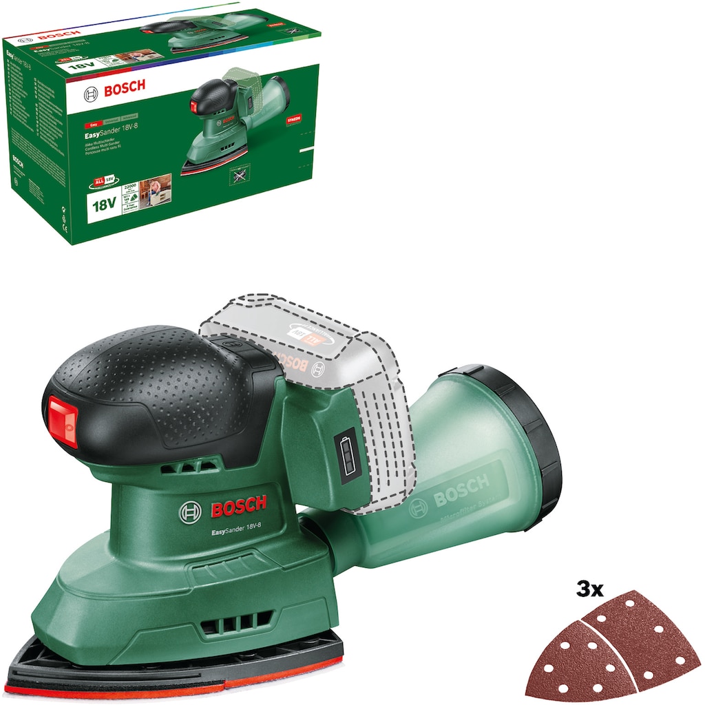 Bosch Home & Garden Akku-Multischleifer »EasySander 18V-8 - solo«