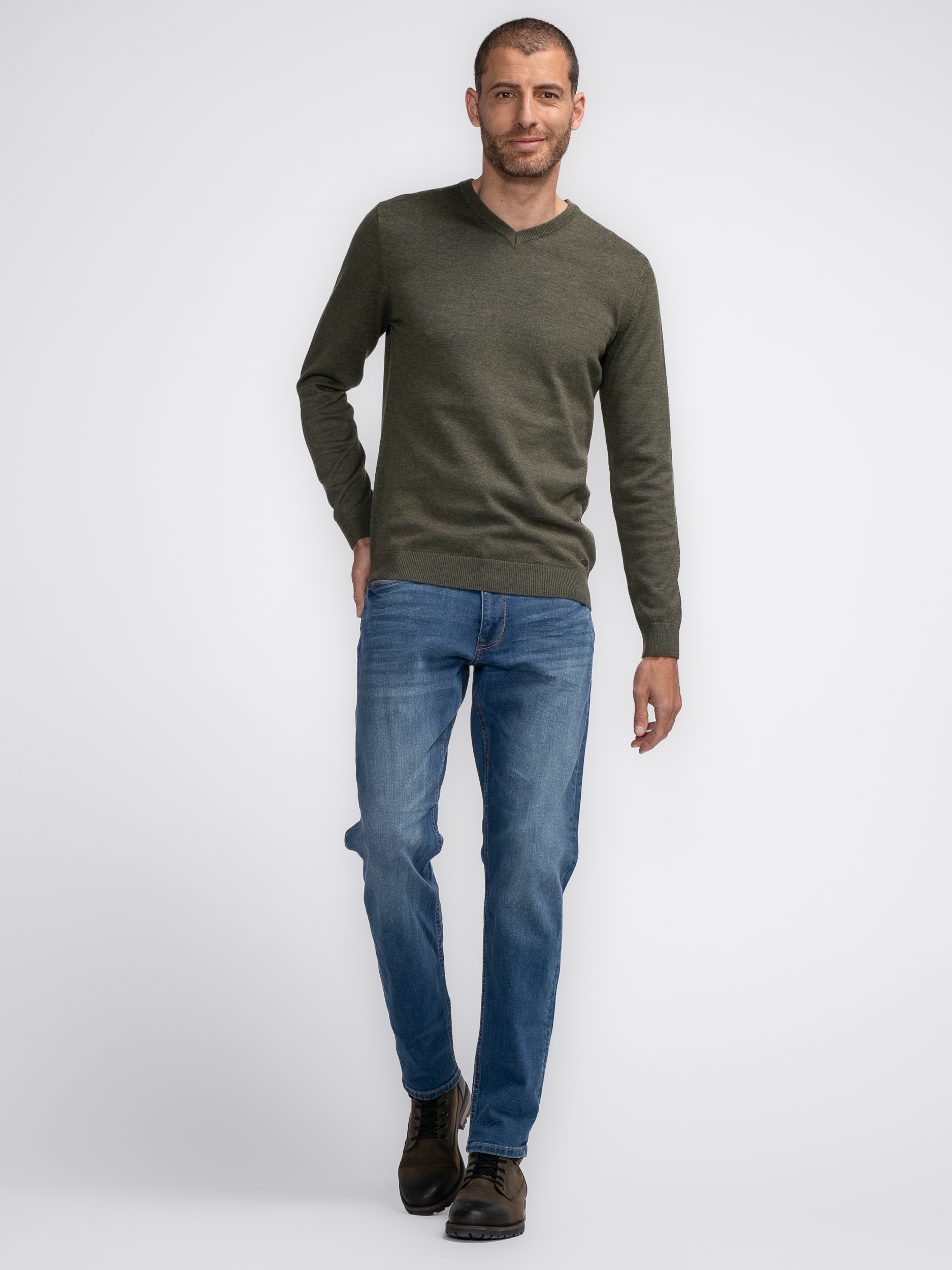 Petrol Industries V-Ausschnitt-Pullover »Men Knitwear V-Neck Basic«