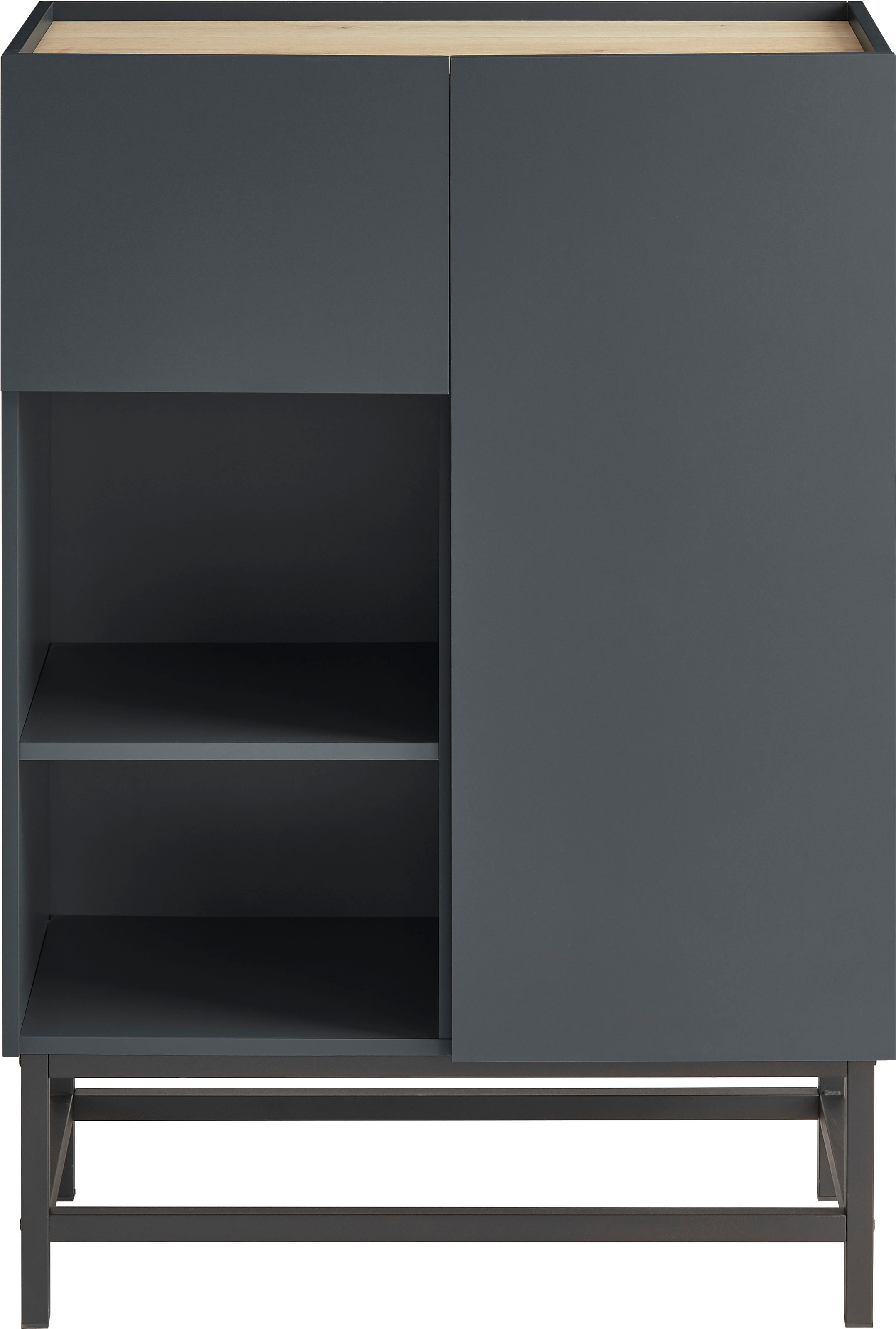 OTTO home Highboard "Azly" pflegeleichte Melaminoberfläche, robustes Metall günstig online kaufen