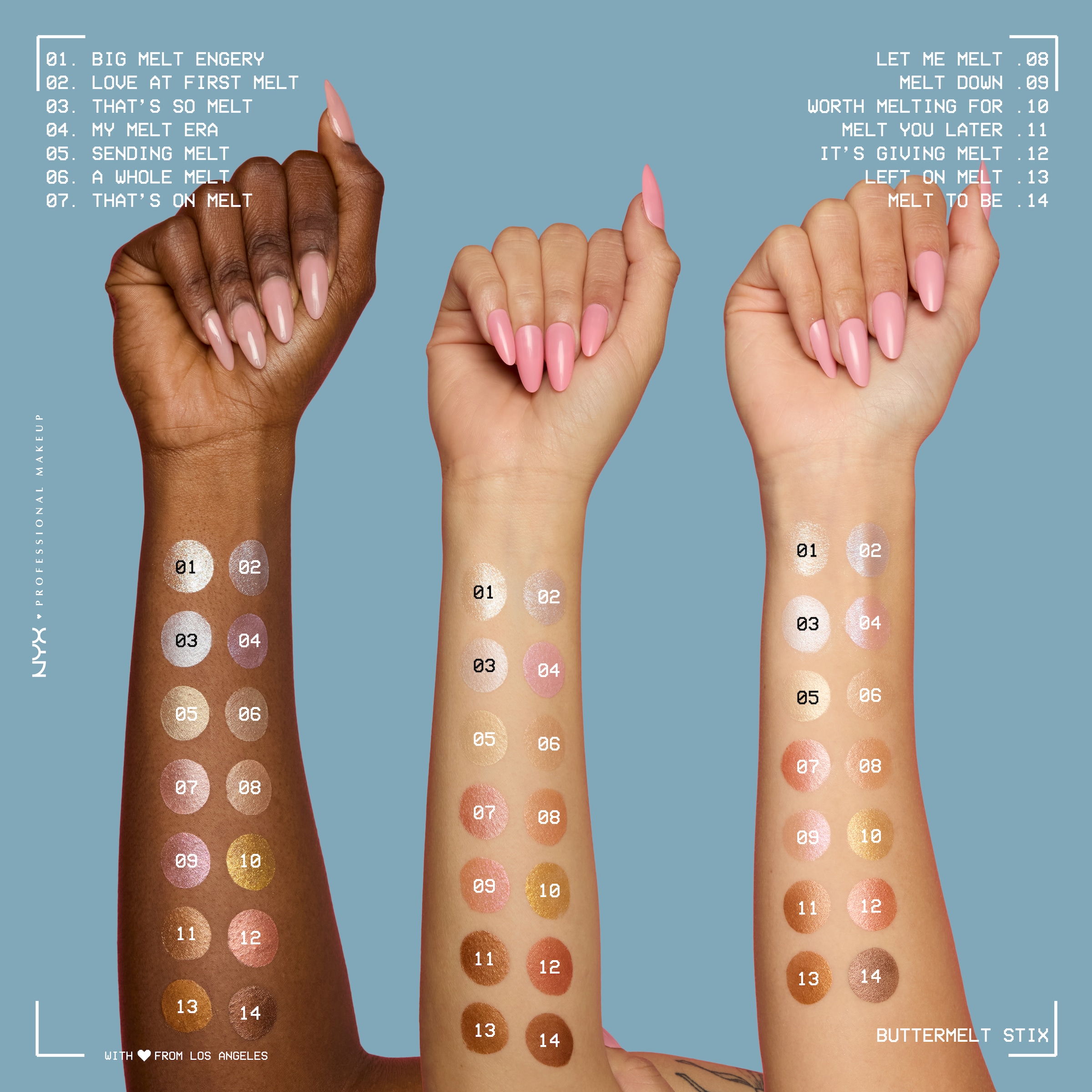 NYX PROFESSIONAL MAKEUP Highlighter »BUTTERMELT STIX GLOW BOOSTING HIGHLIGHTER STICK« mit Cupuaçu- und Kokosnussbutter, für einen ultimativen Glow