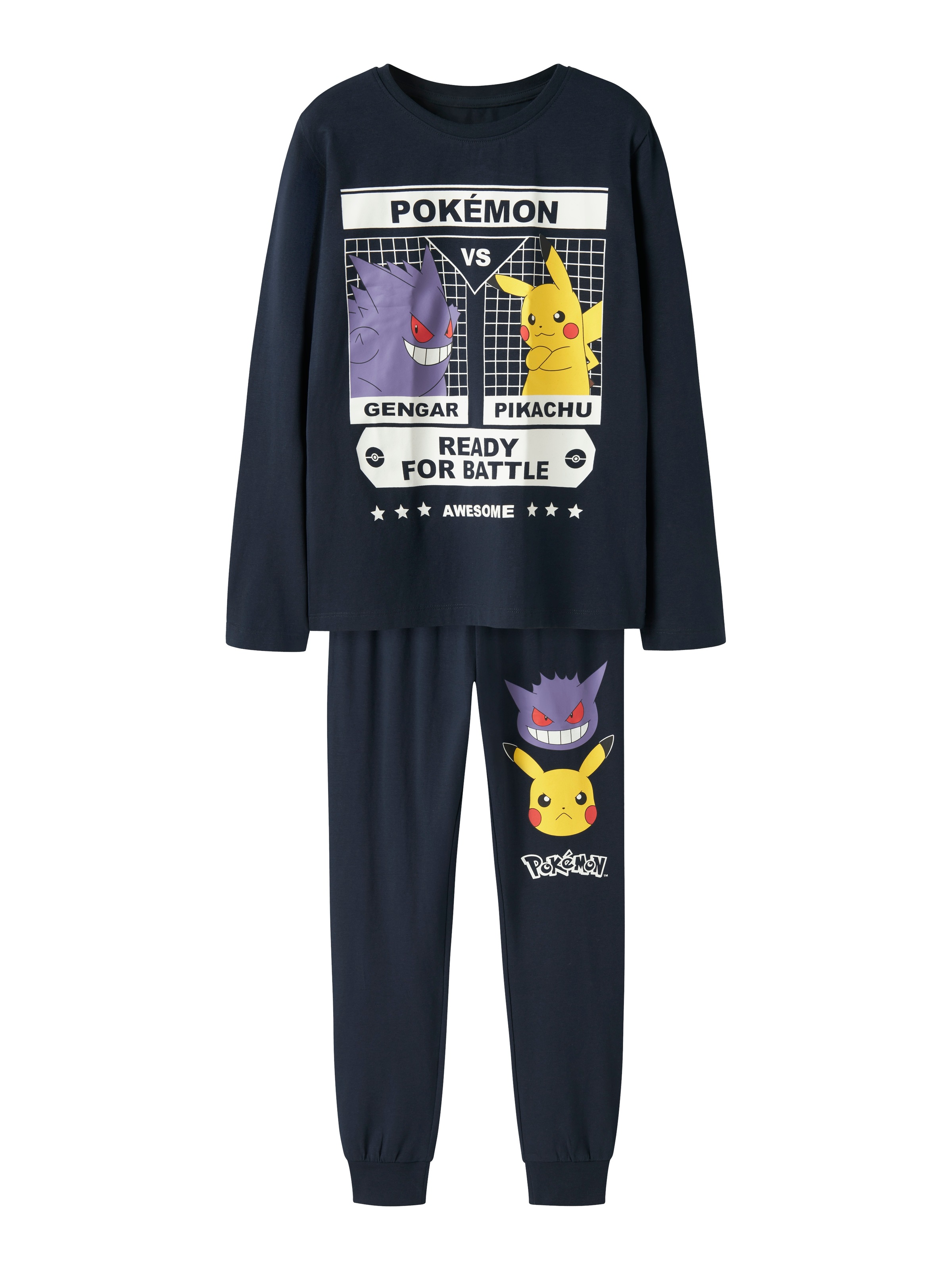Name It Schlafanzug »NKMSUX POKEMON LS NREG NIGHTSET NOOS SKY« Baumwollmischung, mit Pokemon Druck