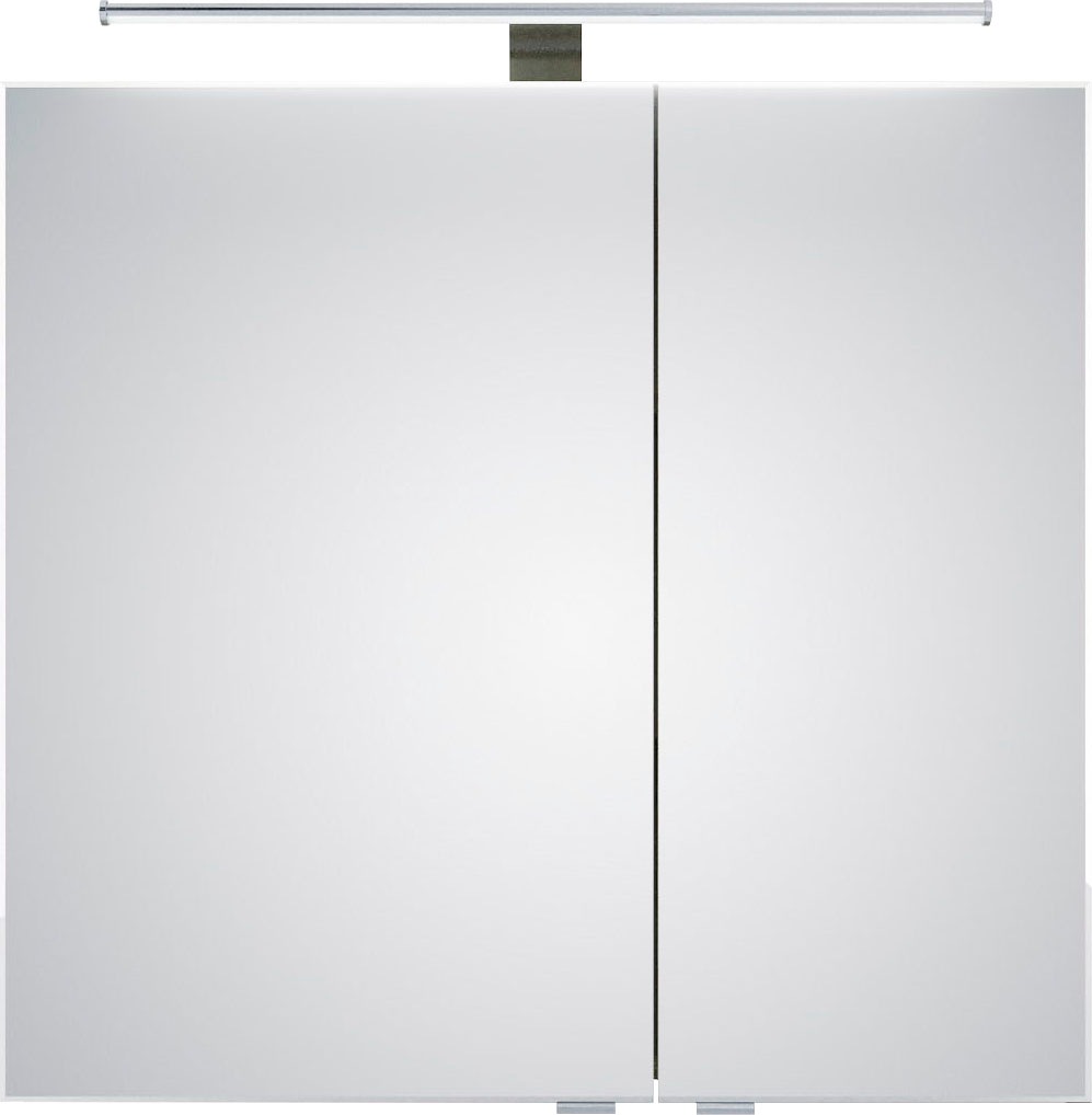 Saphir Badmöbel-Set »6005 Sprint 3-teilig, Keramik-Waschtisch mit LED-Spiegelschrank«, (4 St.), Unterschrank, inkl. Türdämpfer, 3 Türen, 3 Schubladen, Bad-Set